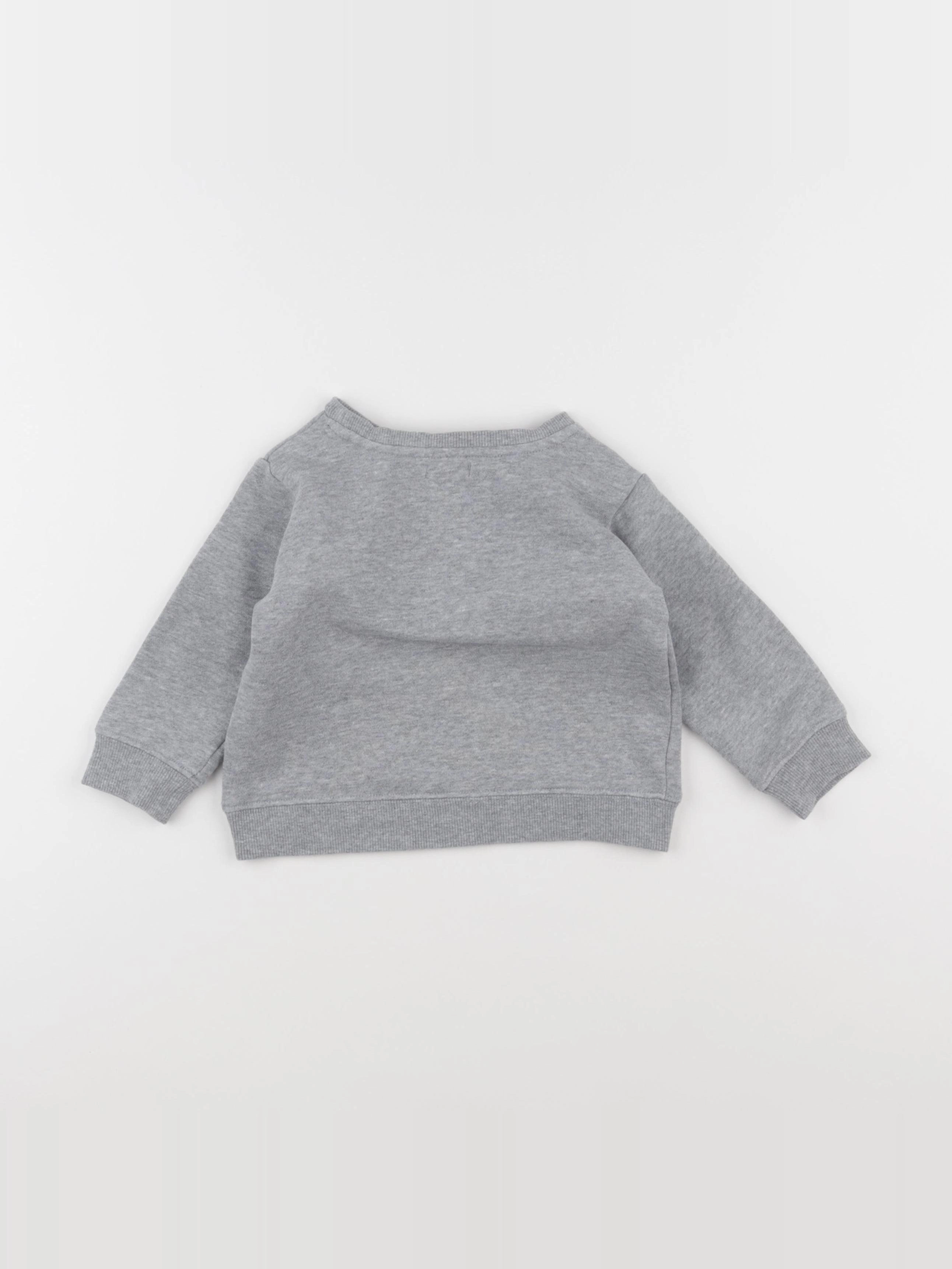 Vertbaudet - sweat gris - 2 ans