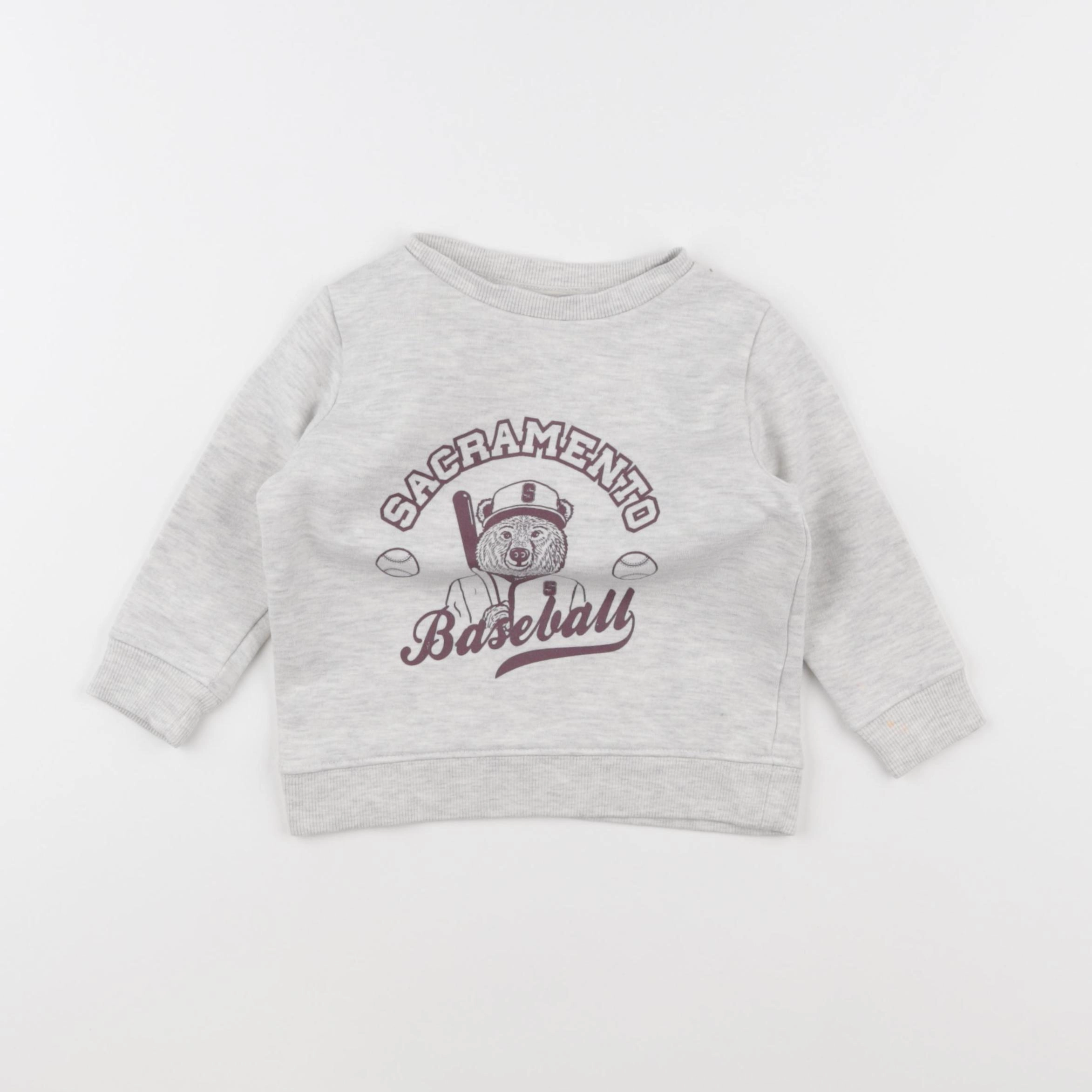 Vertbaudet - sweat beige - 2 ans