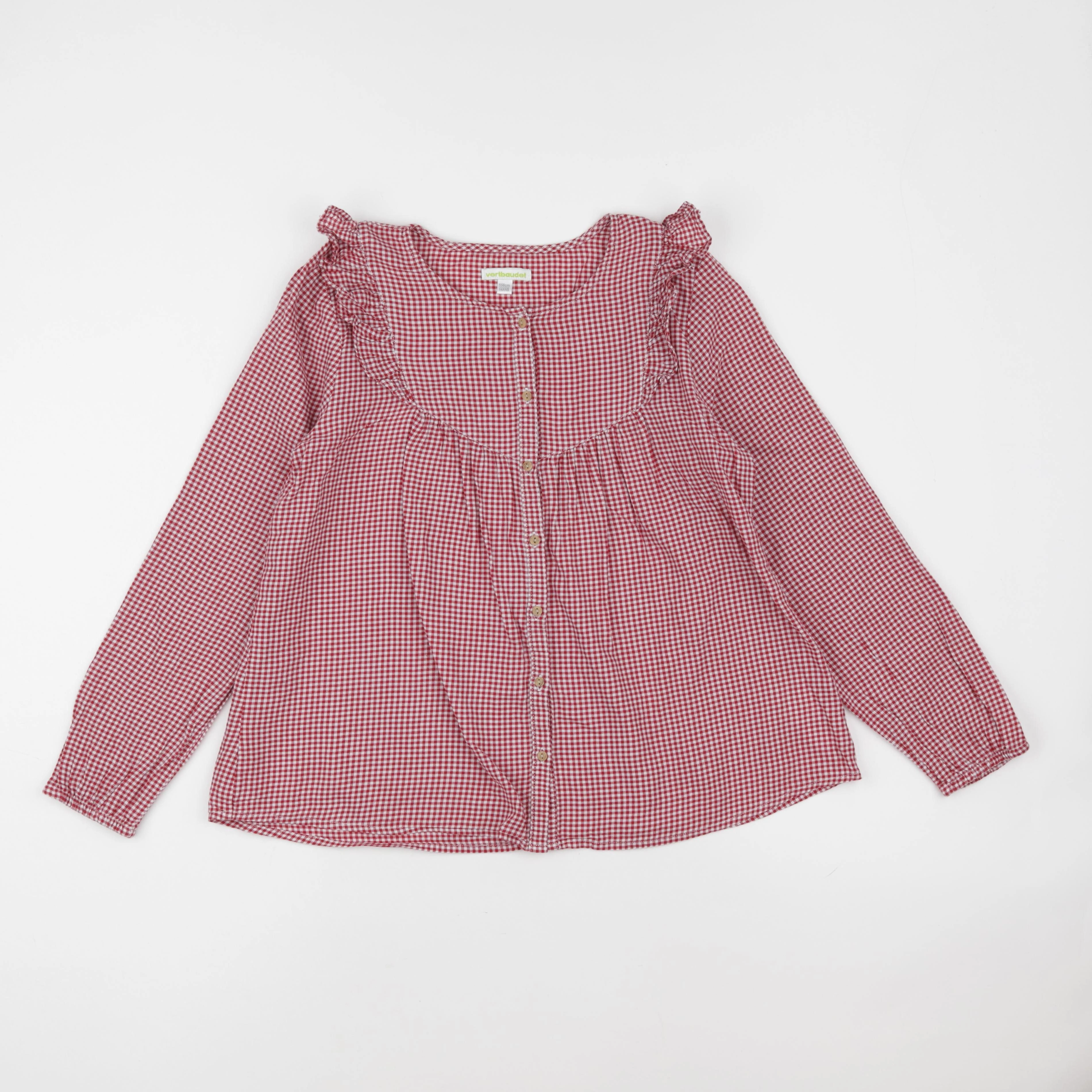 Vertbaudet - blouse rouge - 14 ans