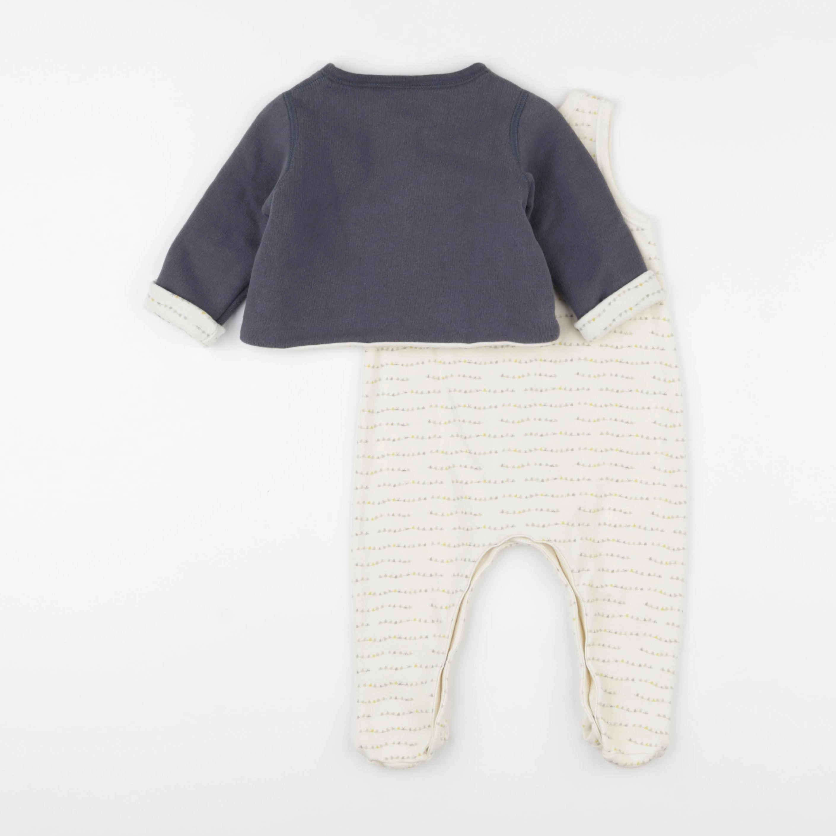 Petit Bateau - pyjama coton beige - 6 mois