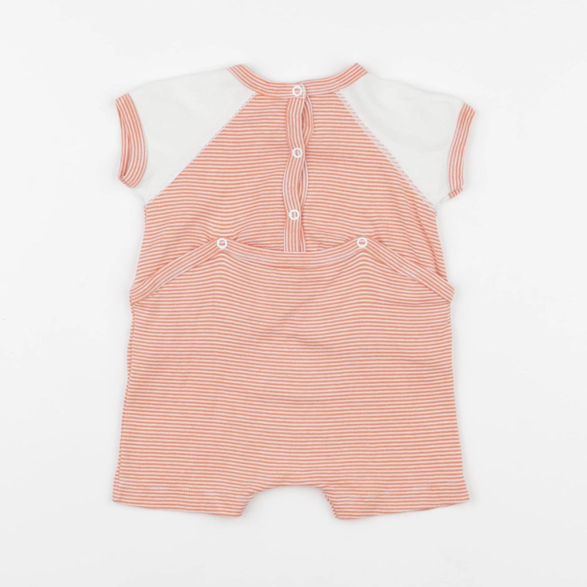 Petit Bateau - pyjama coton orange - 3 mois