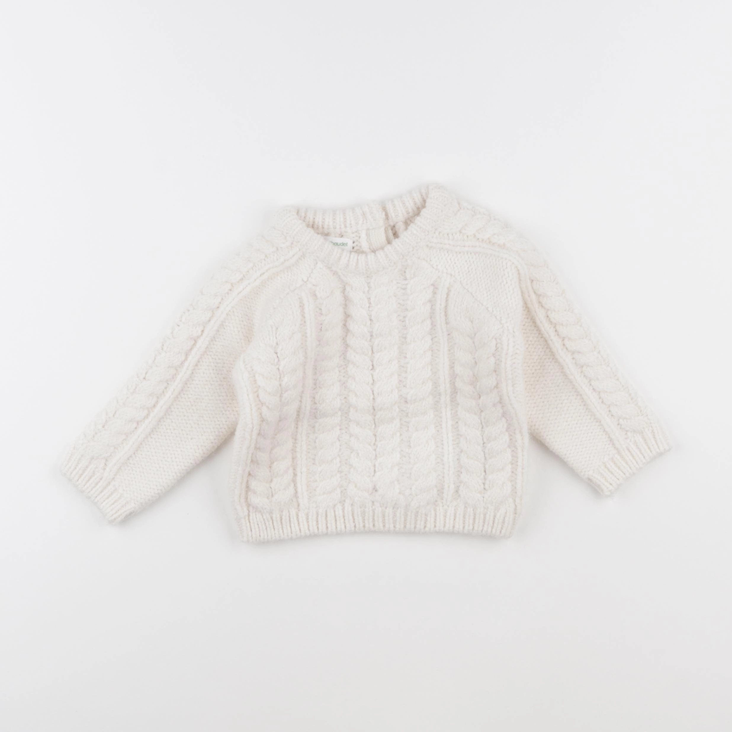 Vertbaudet - pull beige - 9 mois