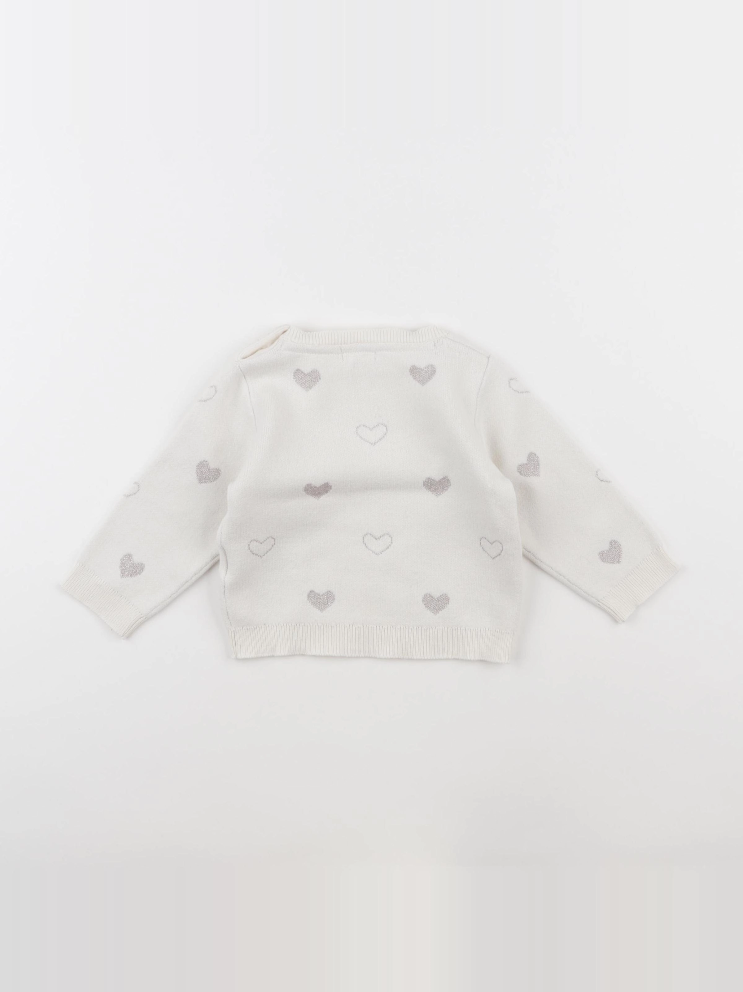Vertbaudet - pull beige - 9 mois