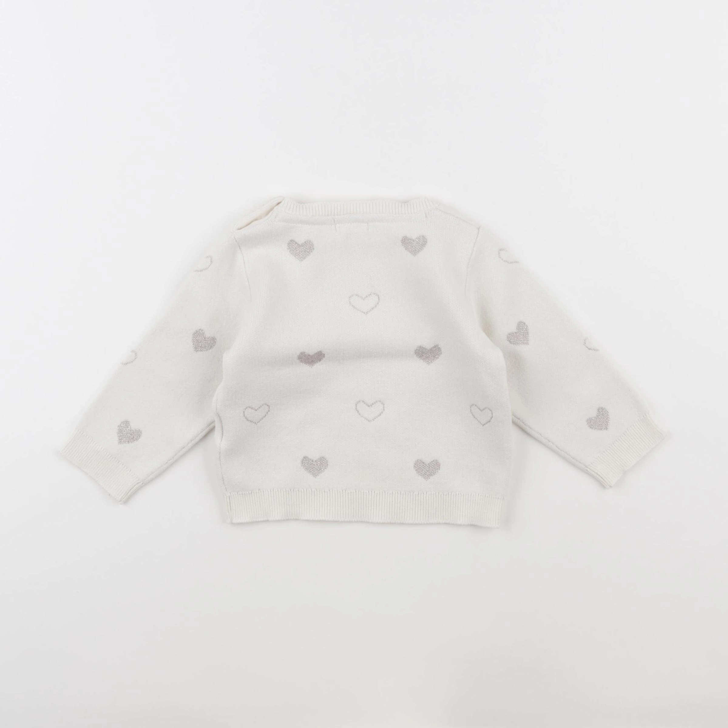 Vertbaudet - pull beige - 9 mois