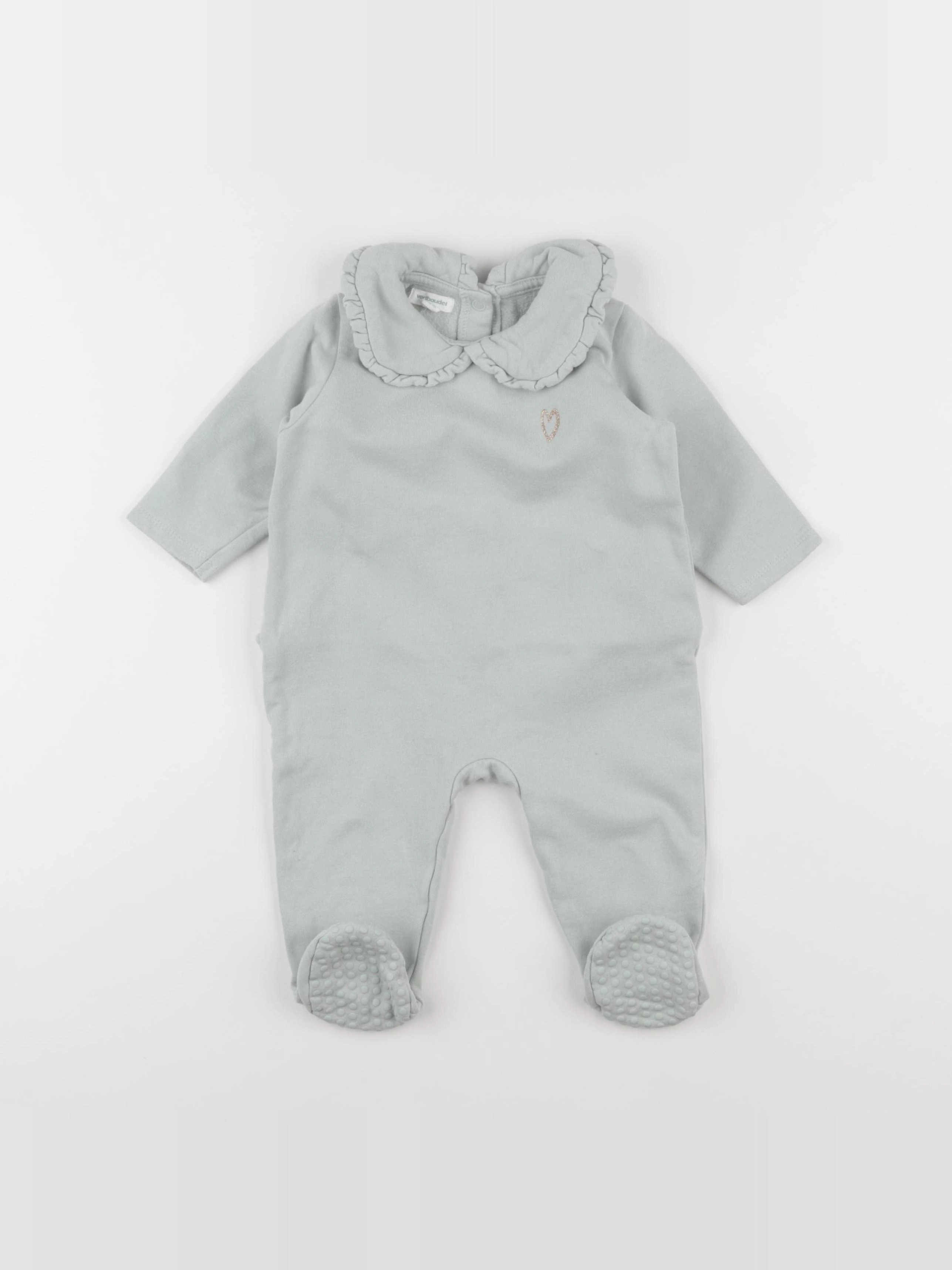 Vertbaudet - pyjama coton vert - 12 mois
