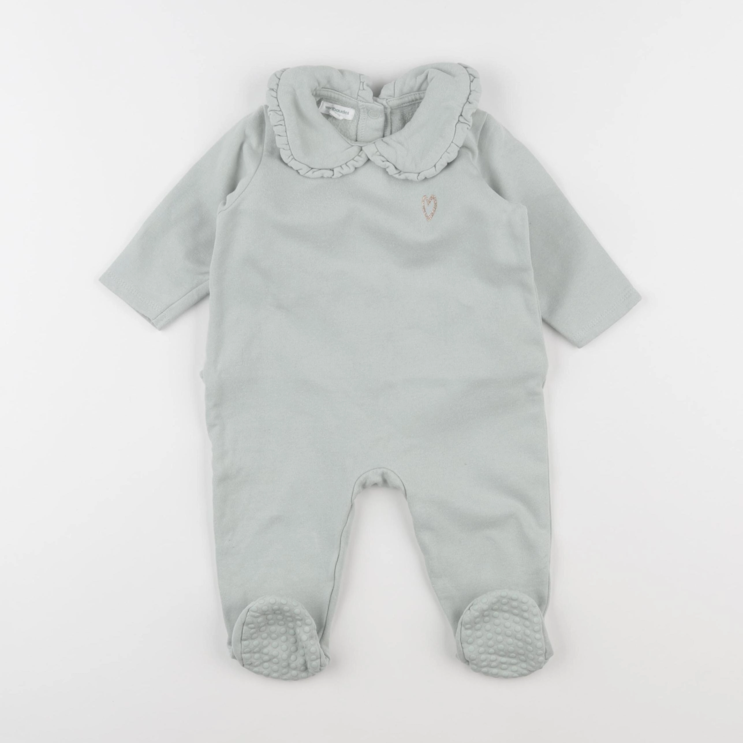 Vertbaudet - pyjama coton vert - 12 mois