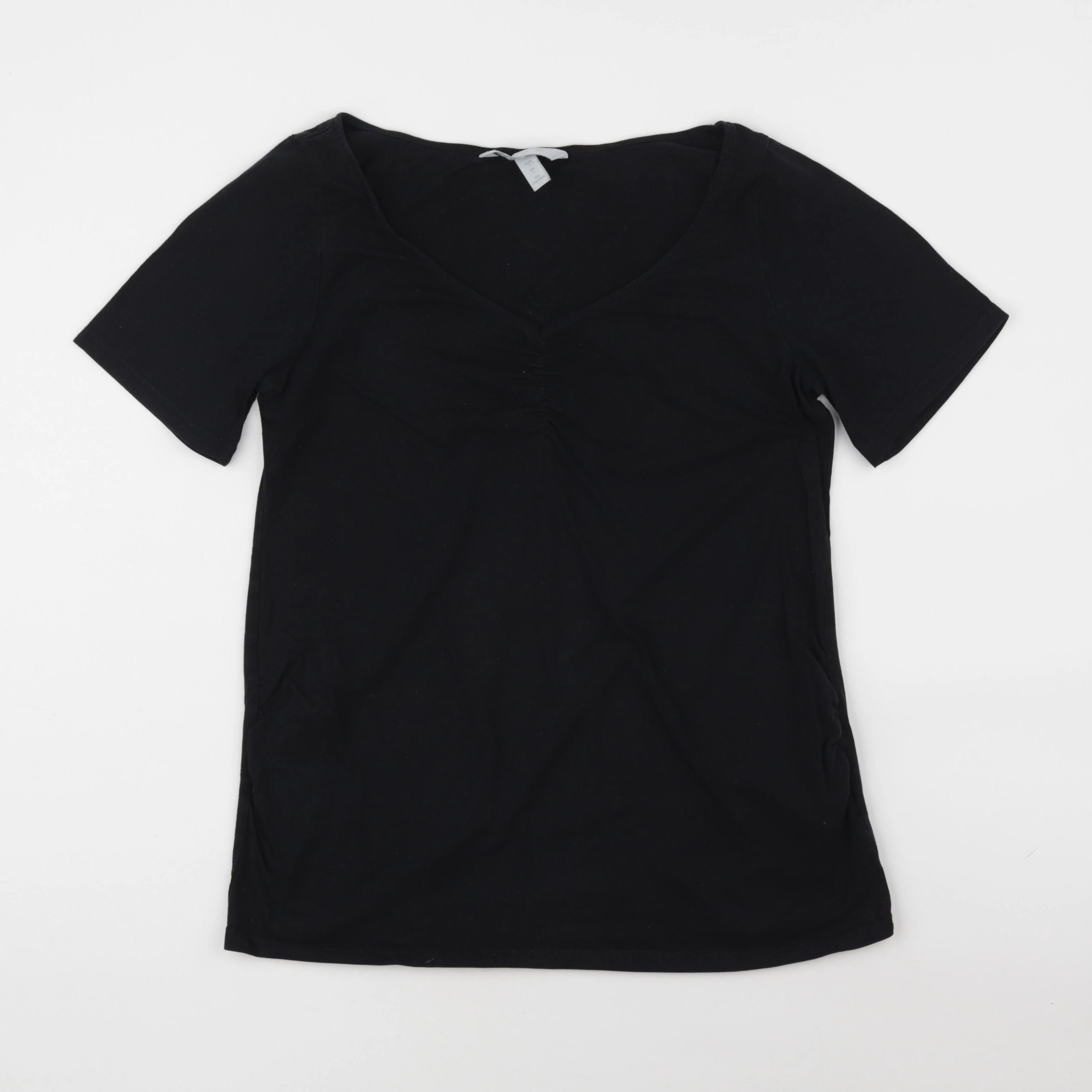 H&M - tee-shirt grossesse noir - l