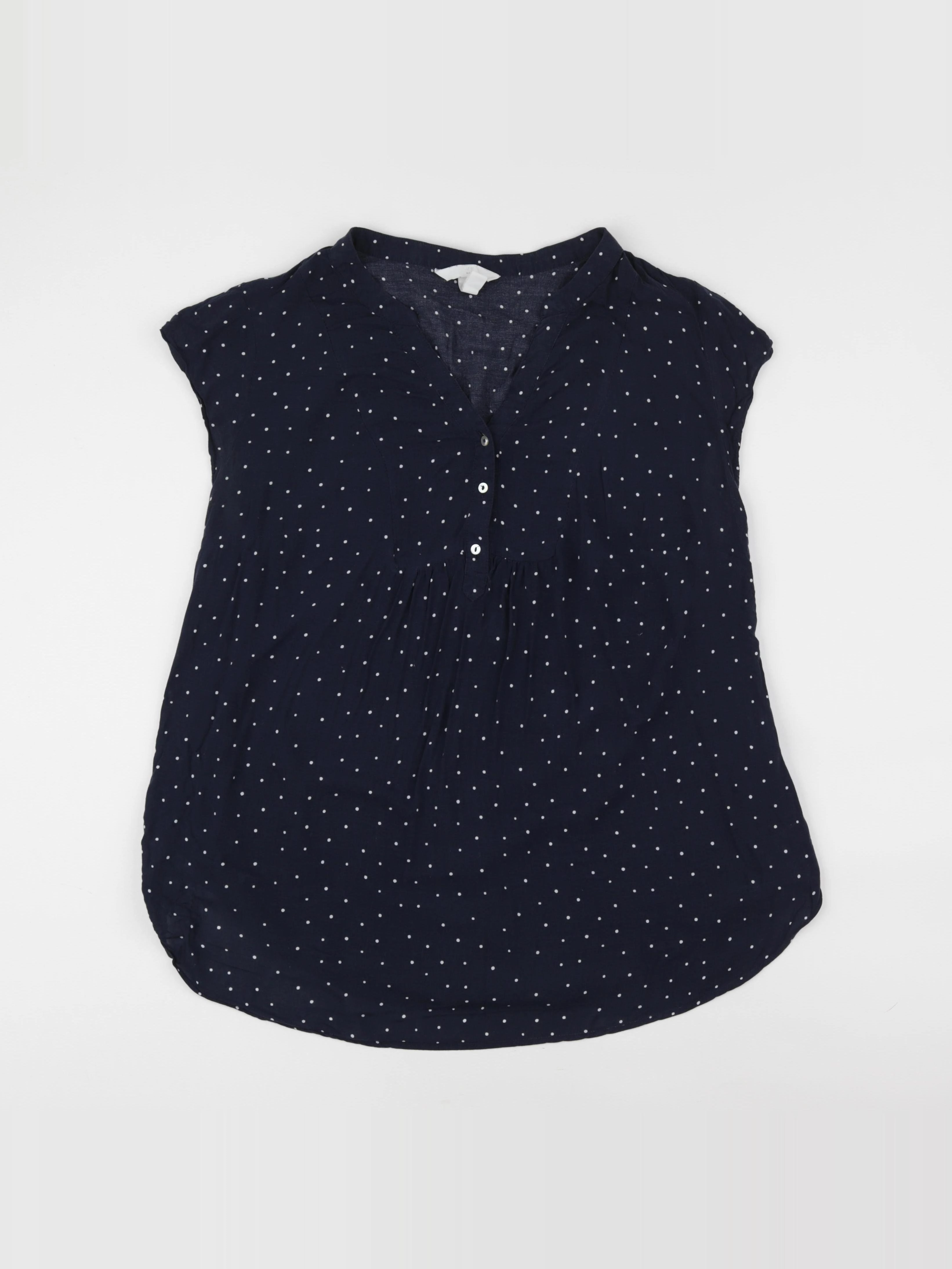 H&M - blouse grossesse bleu - l