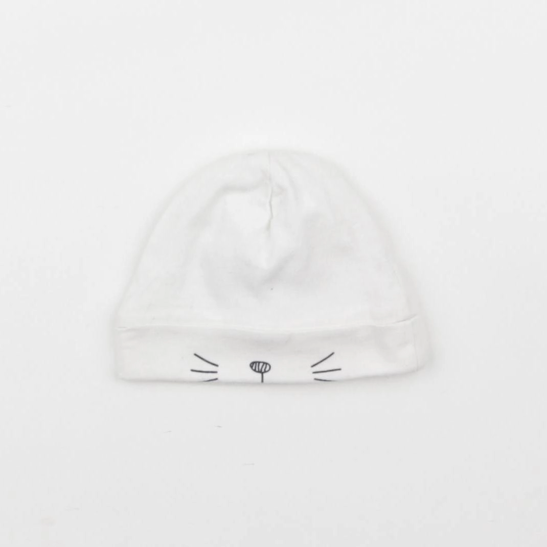Vertbaudet - bonnet blanc - 0/1 mois