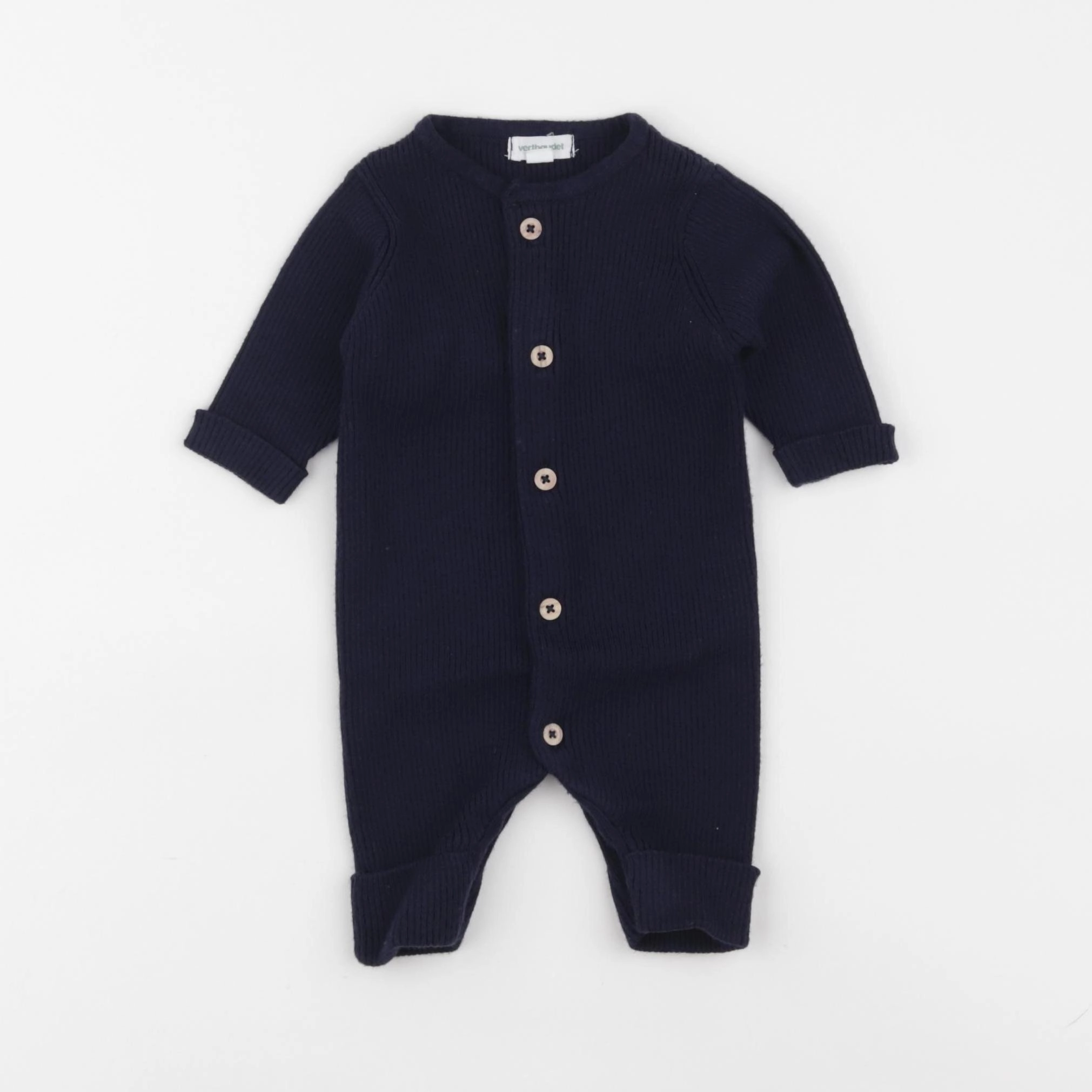 Vertbaudet - combinaison bleu - 1 mois