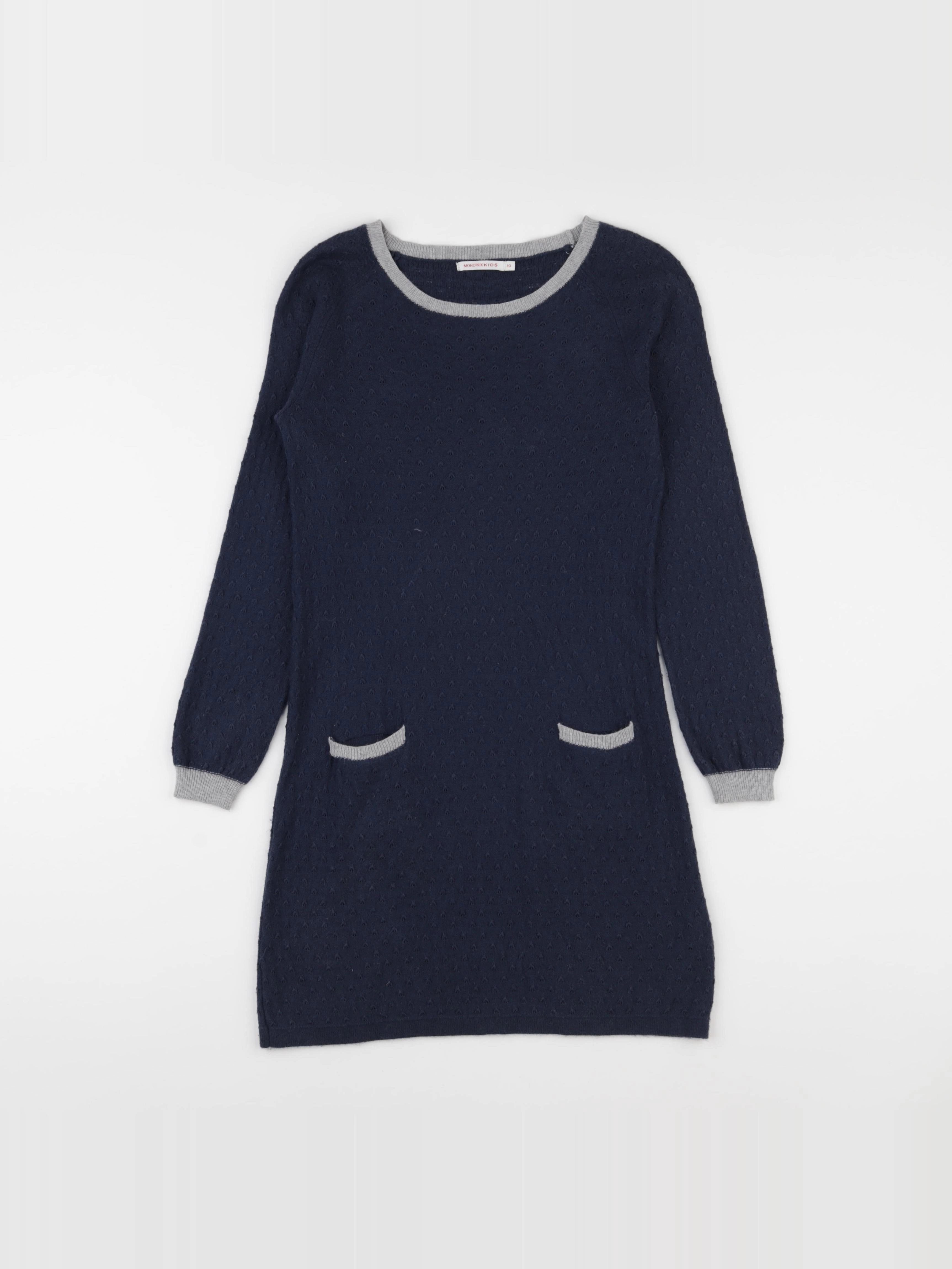 Monoprix - robe bleu - 10 ans