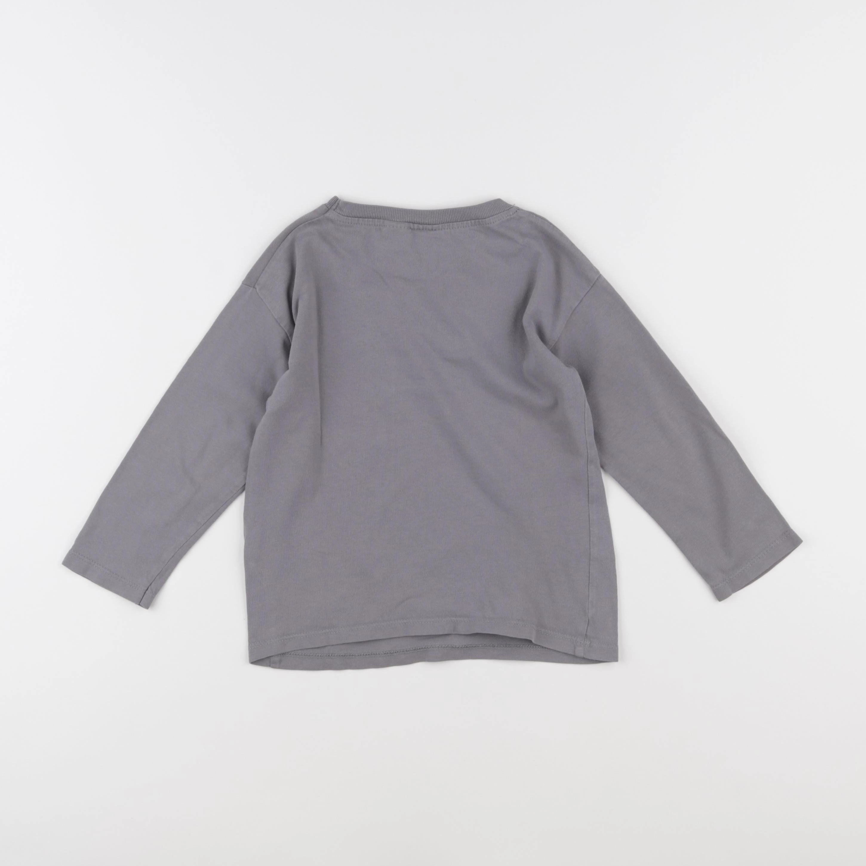 Zara - tee-shirt gris - 24/36 mois