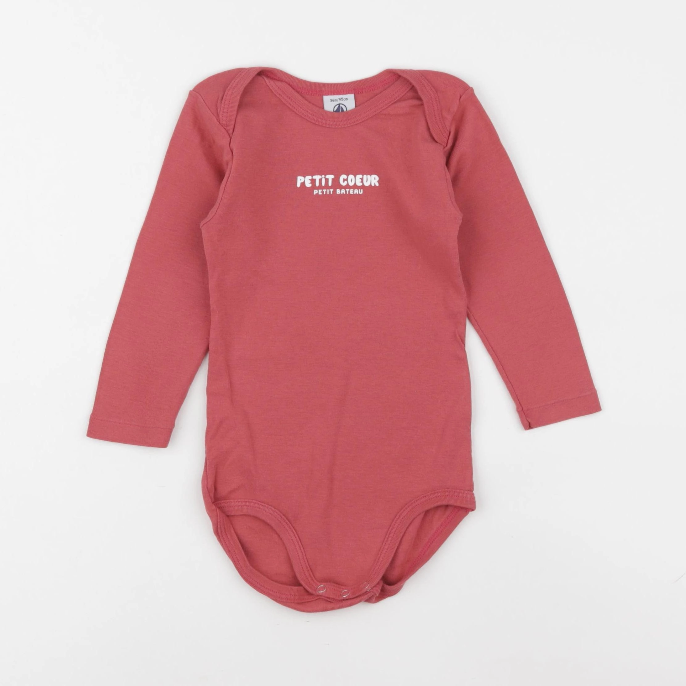 Petit Bateau - body rose - 36 mois