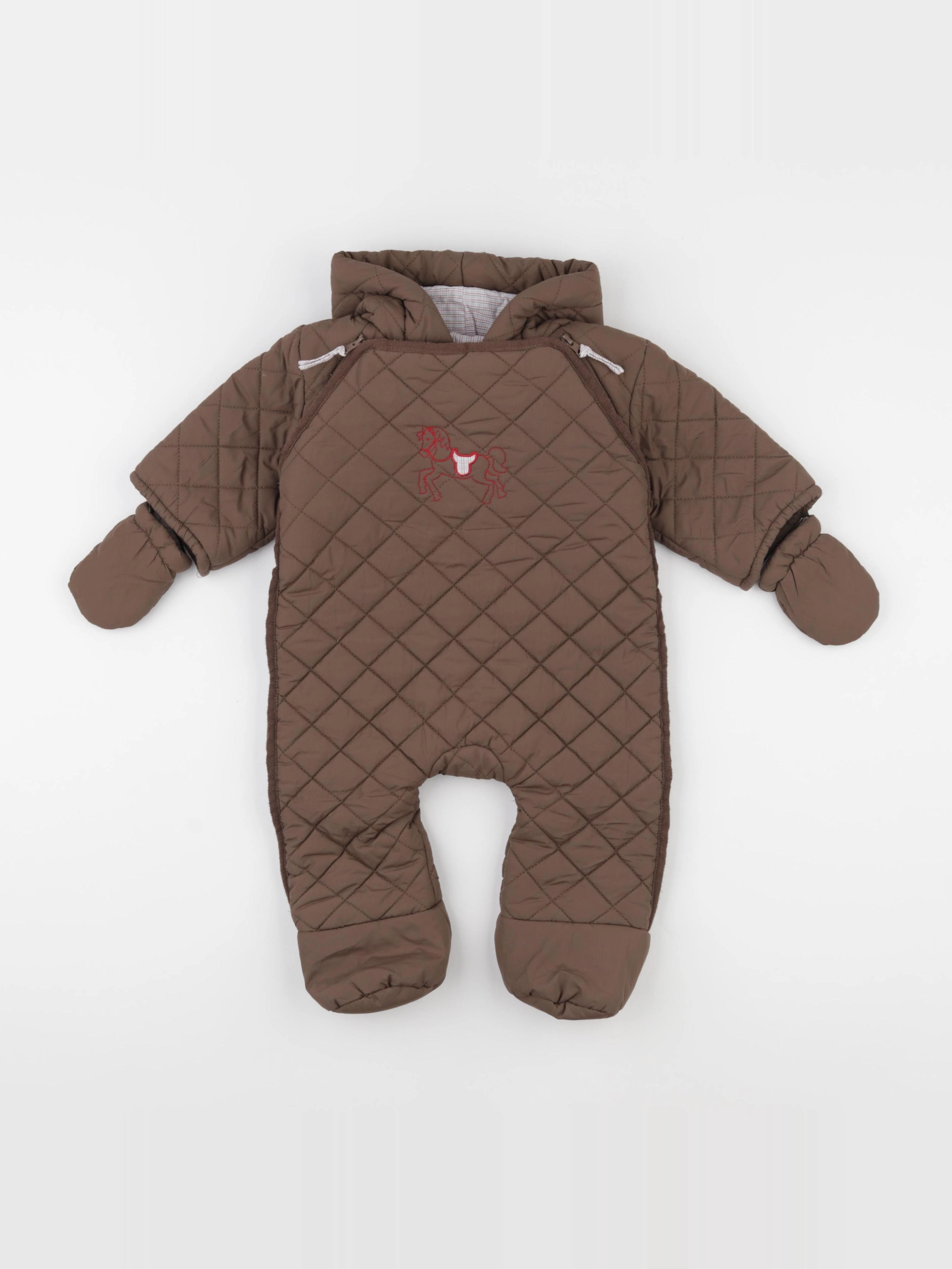 Jacadi - combi-pilote marron - 3 mois