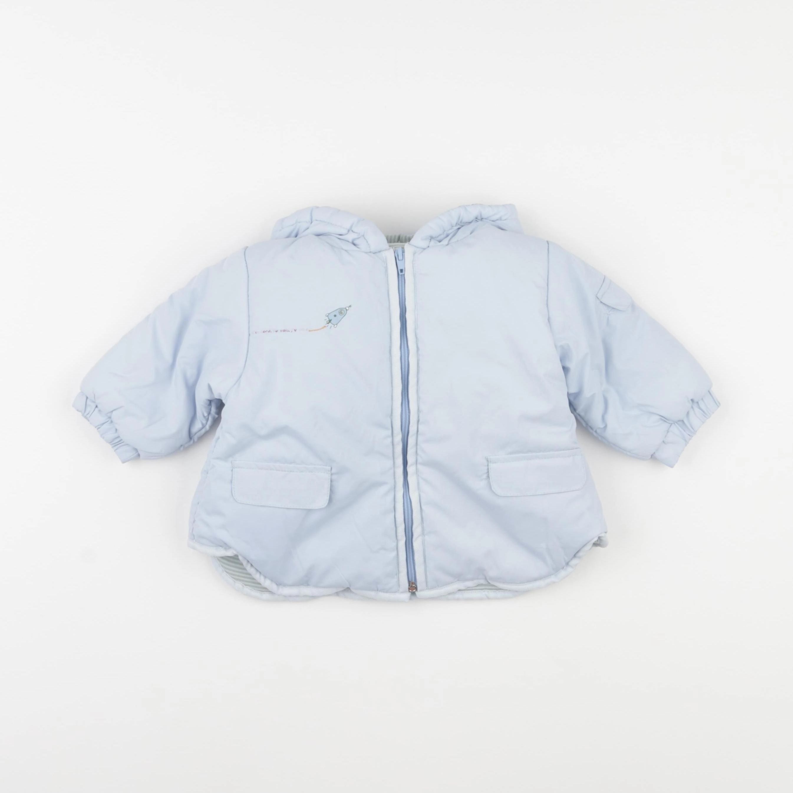 Jacadi - doudoune bleu - 6 mois