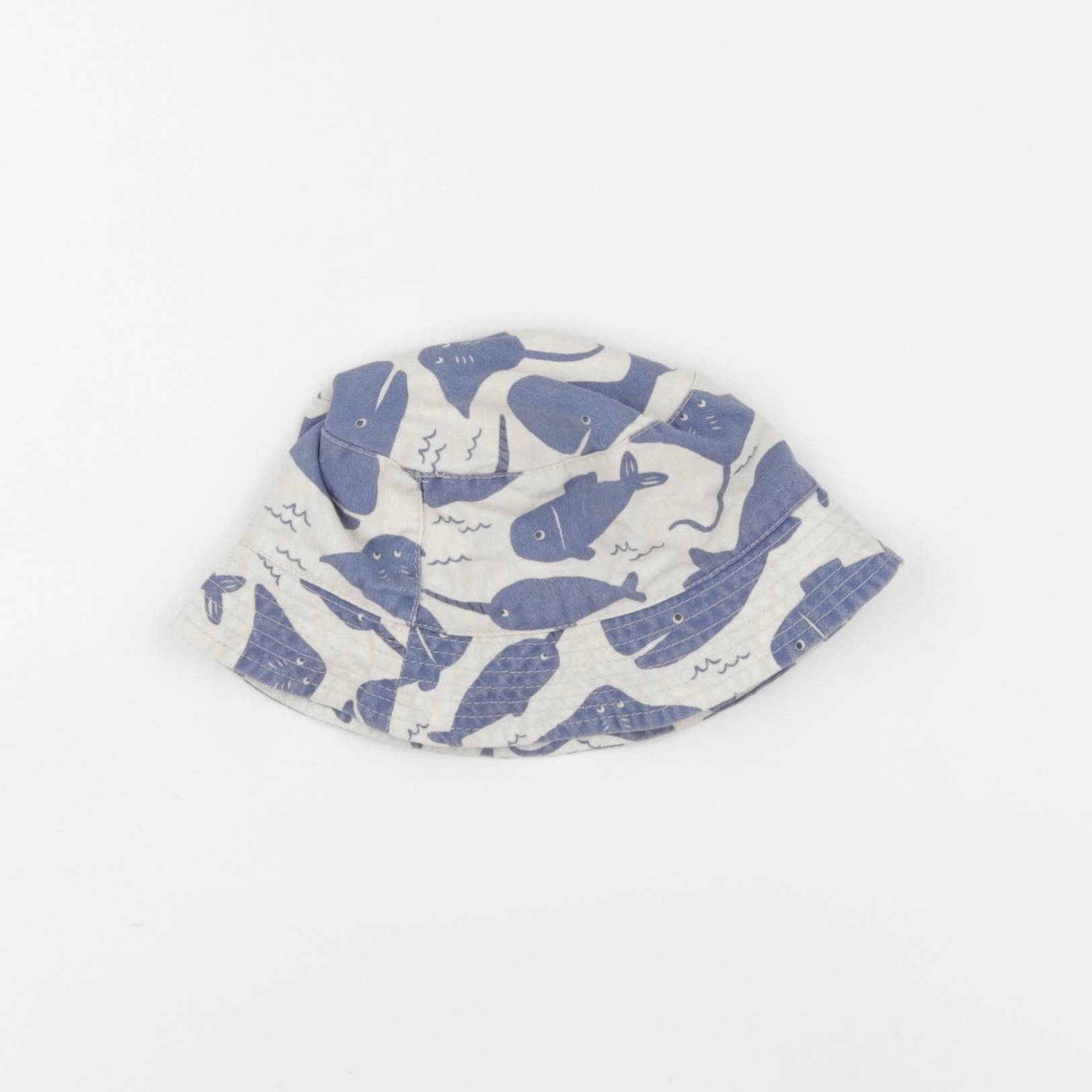Boutchou - chapeau beige, bleu - 18/24 mois