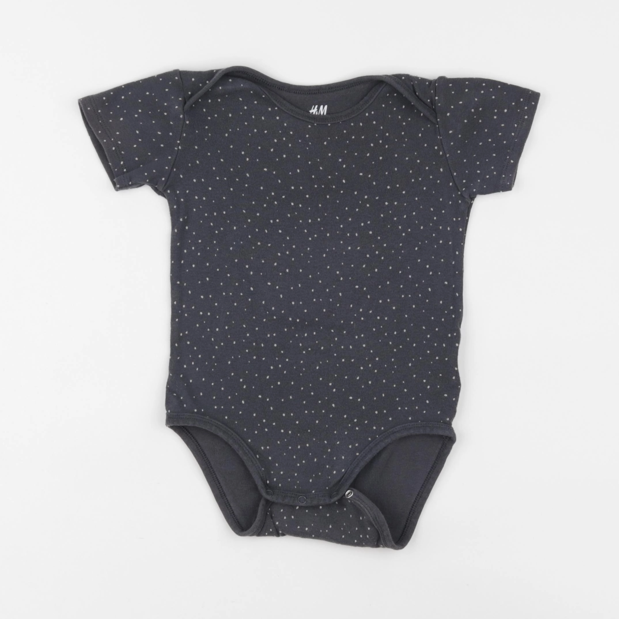 H&M - body gris - 12/18 mois