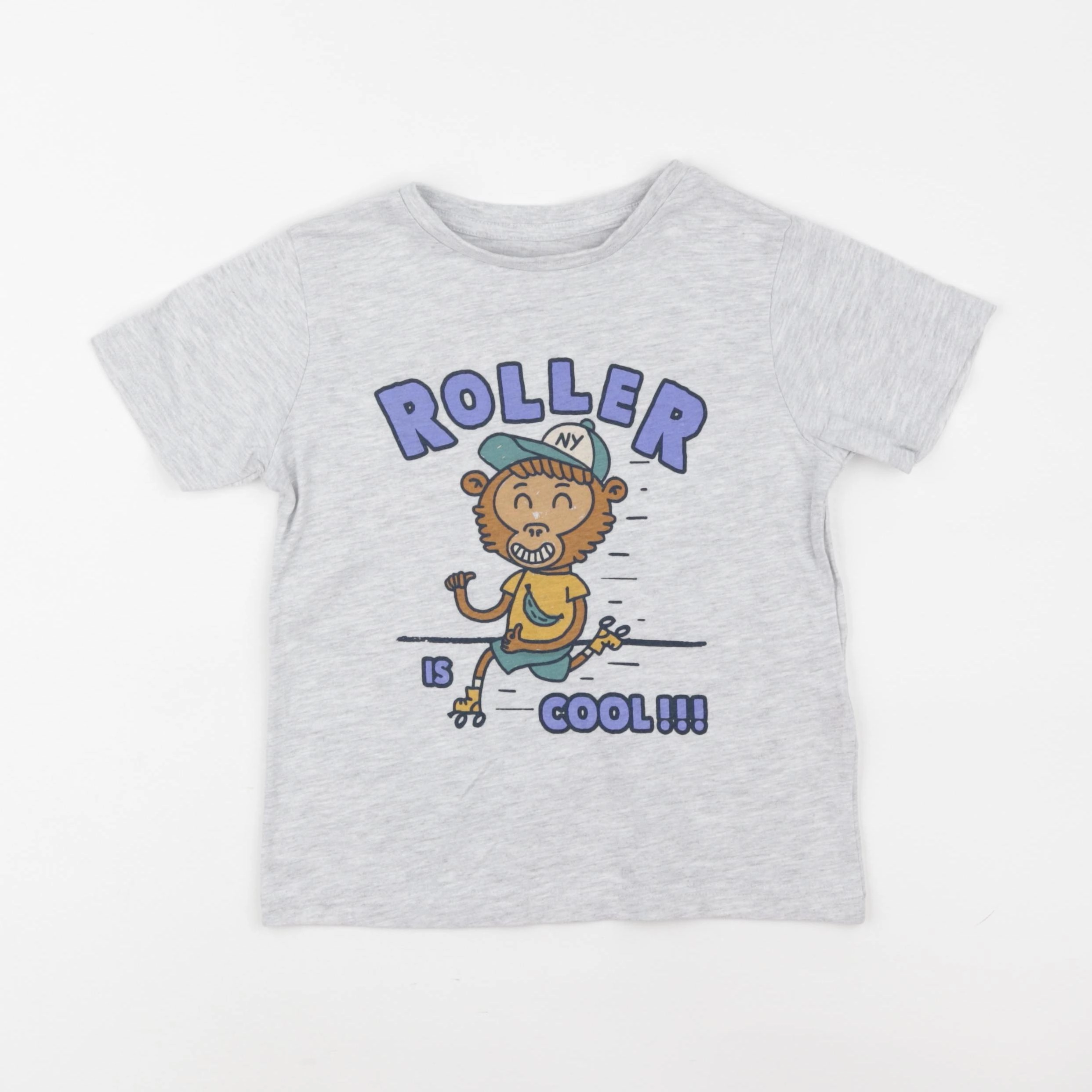 Vertbaudet - tee-shirt gris - 6 ans