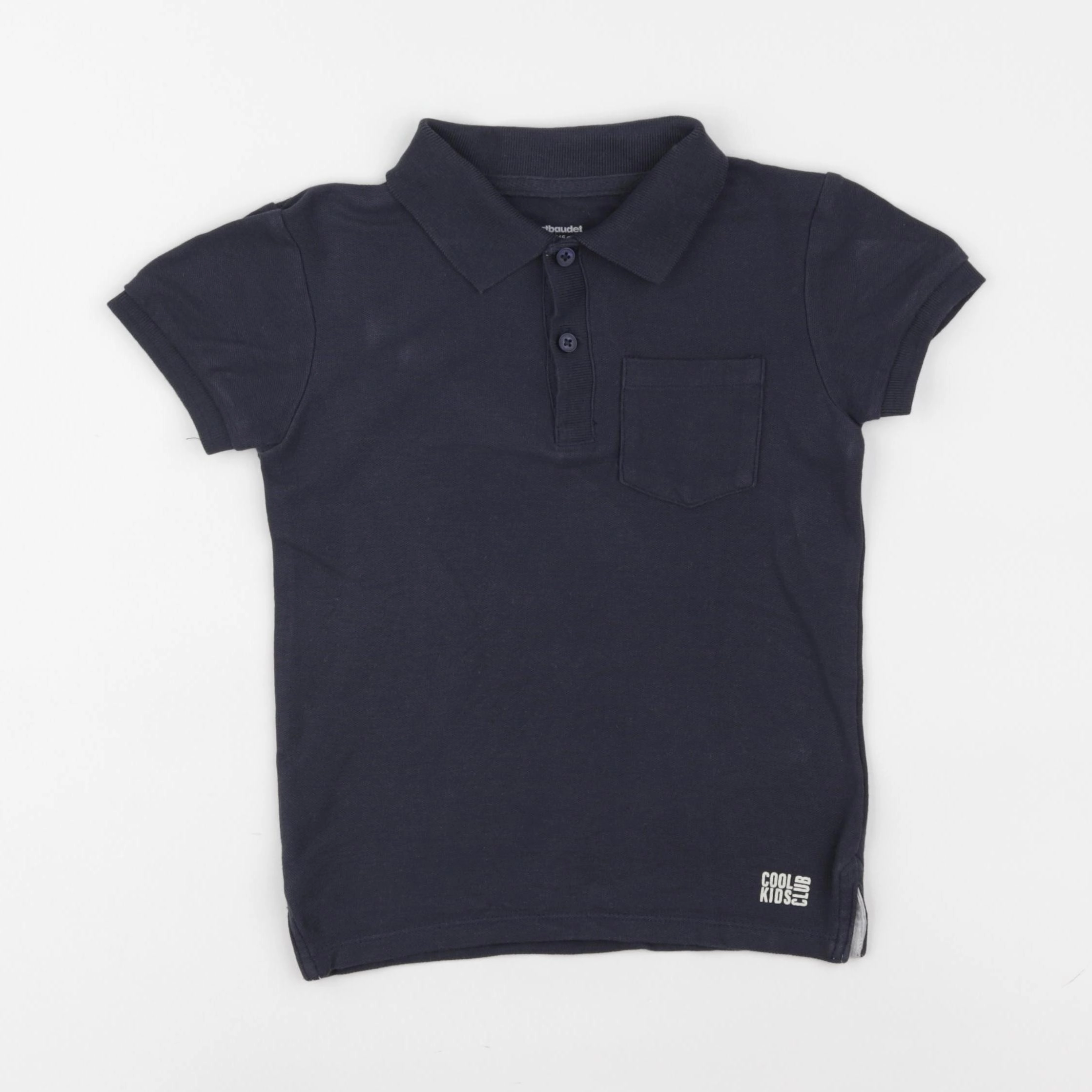 Vertbaudet - polo bleu - 6 ans