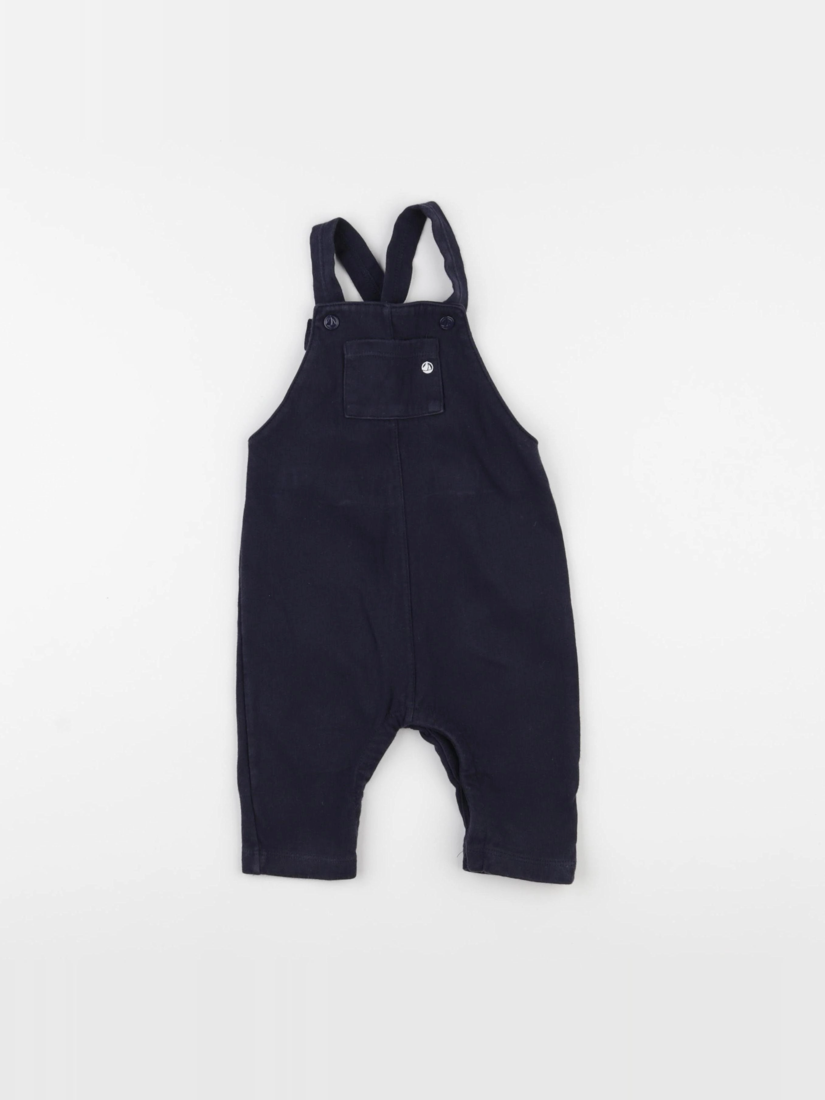 Petit Bateau - salopette bleu - 12 mois
