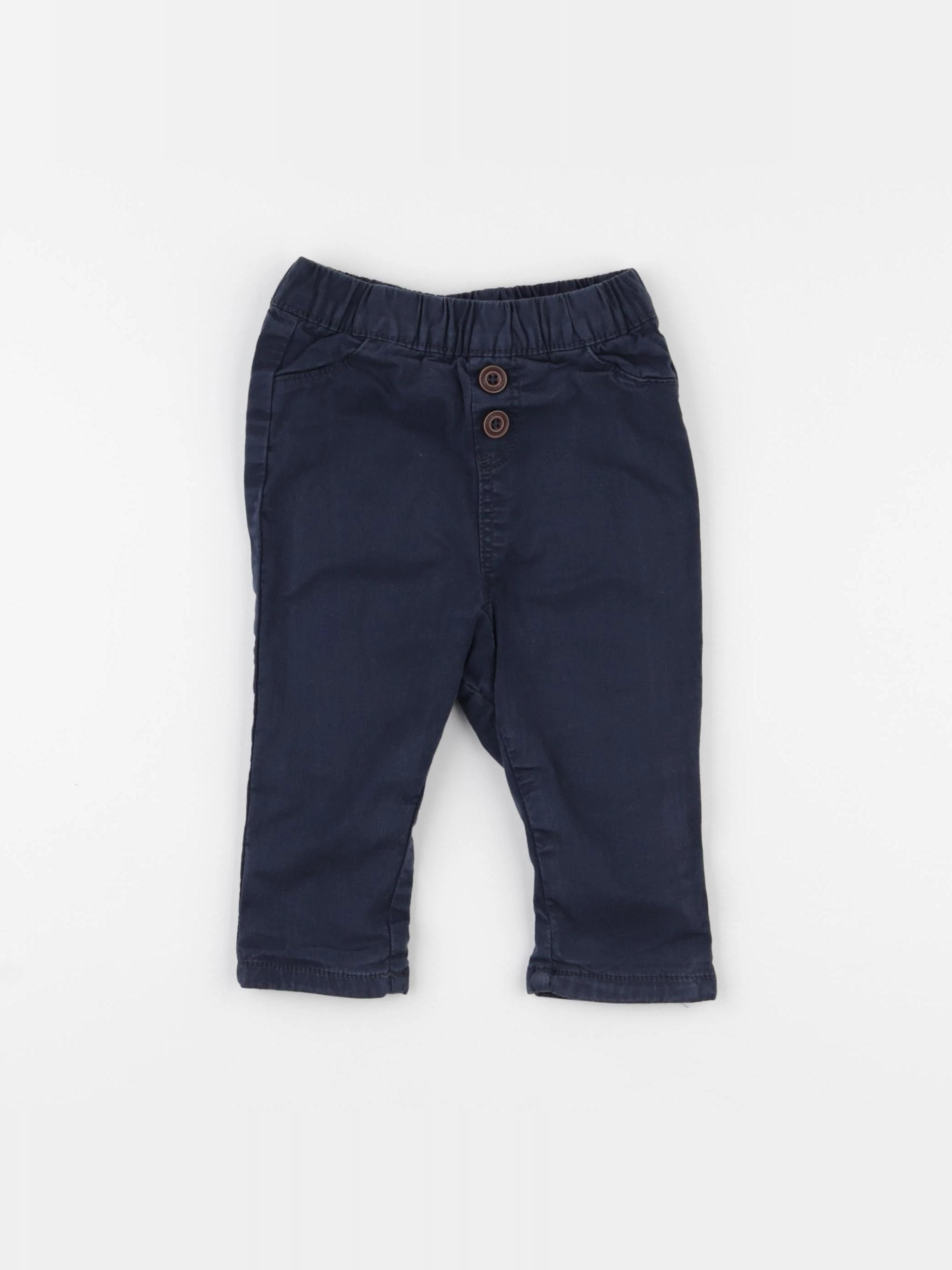 Tape à l'oeil - pantalon doublé bleu - 9 mois