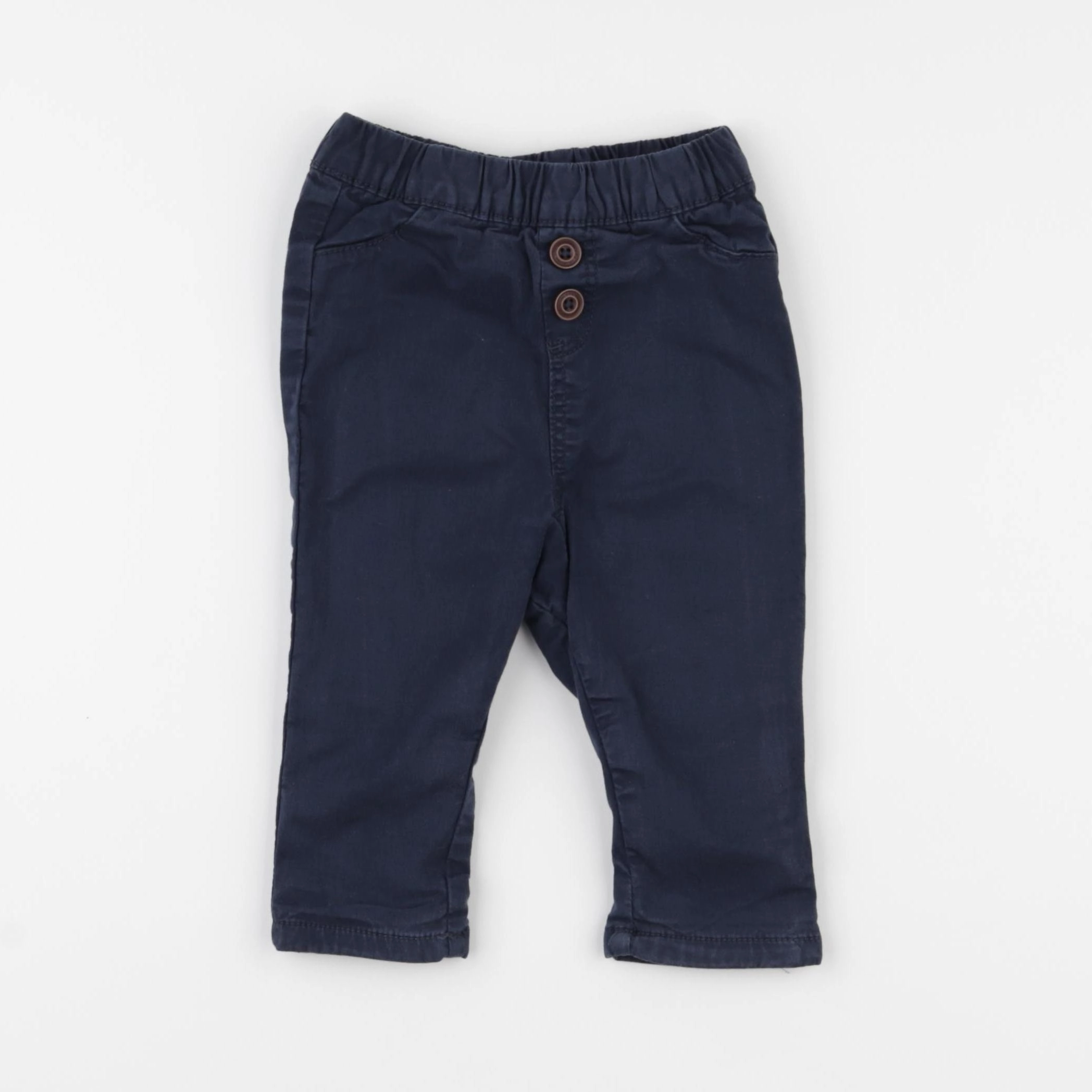 Tape à l'oeil - pantalon doublé bleu - 9 mois