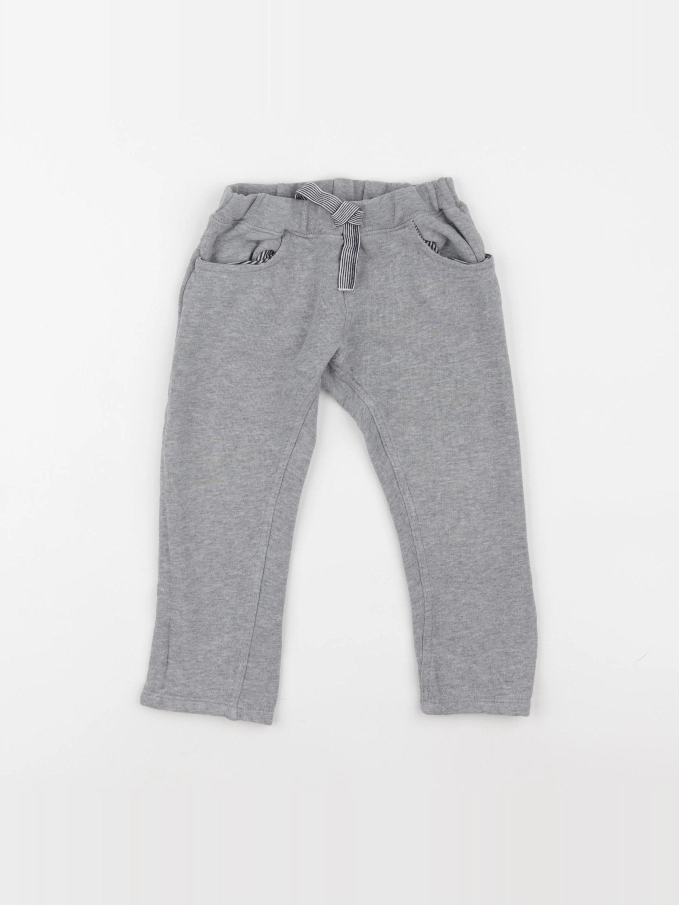 Petit Bateau - jogging gris - 24 mois