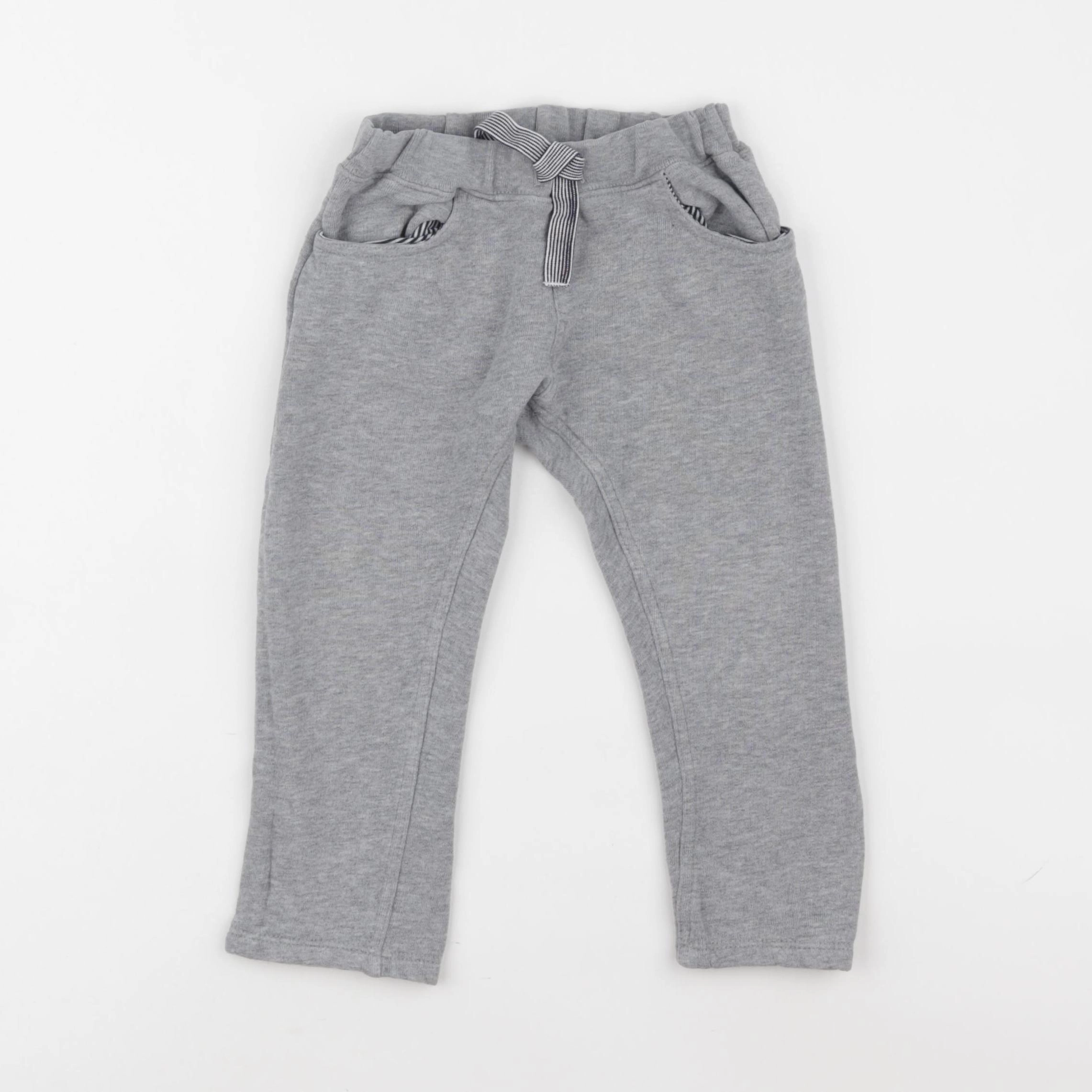 Petit Bateau - jogging gris - 24 mois