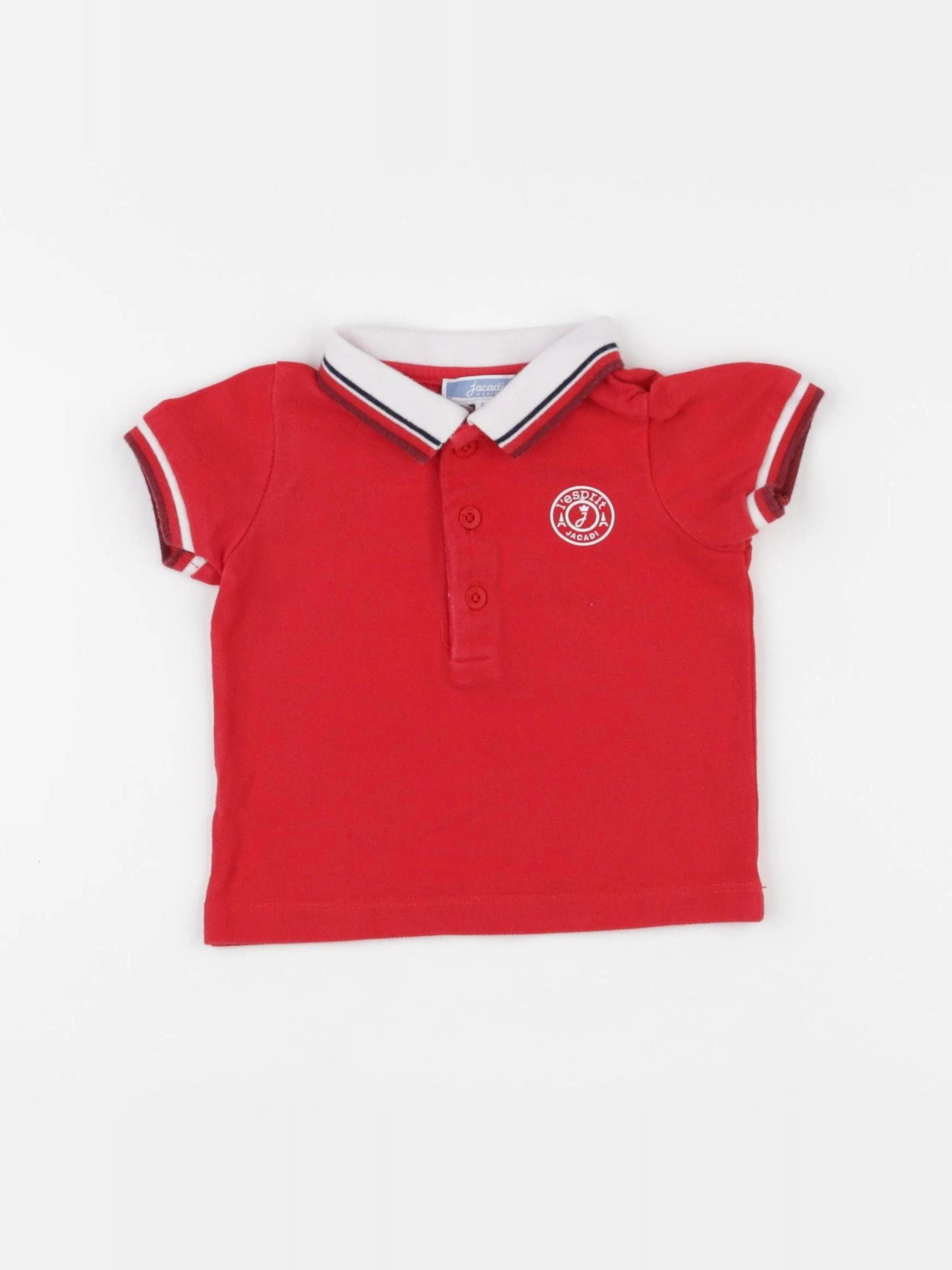 Jacadi - polo rouge - 6 mois