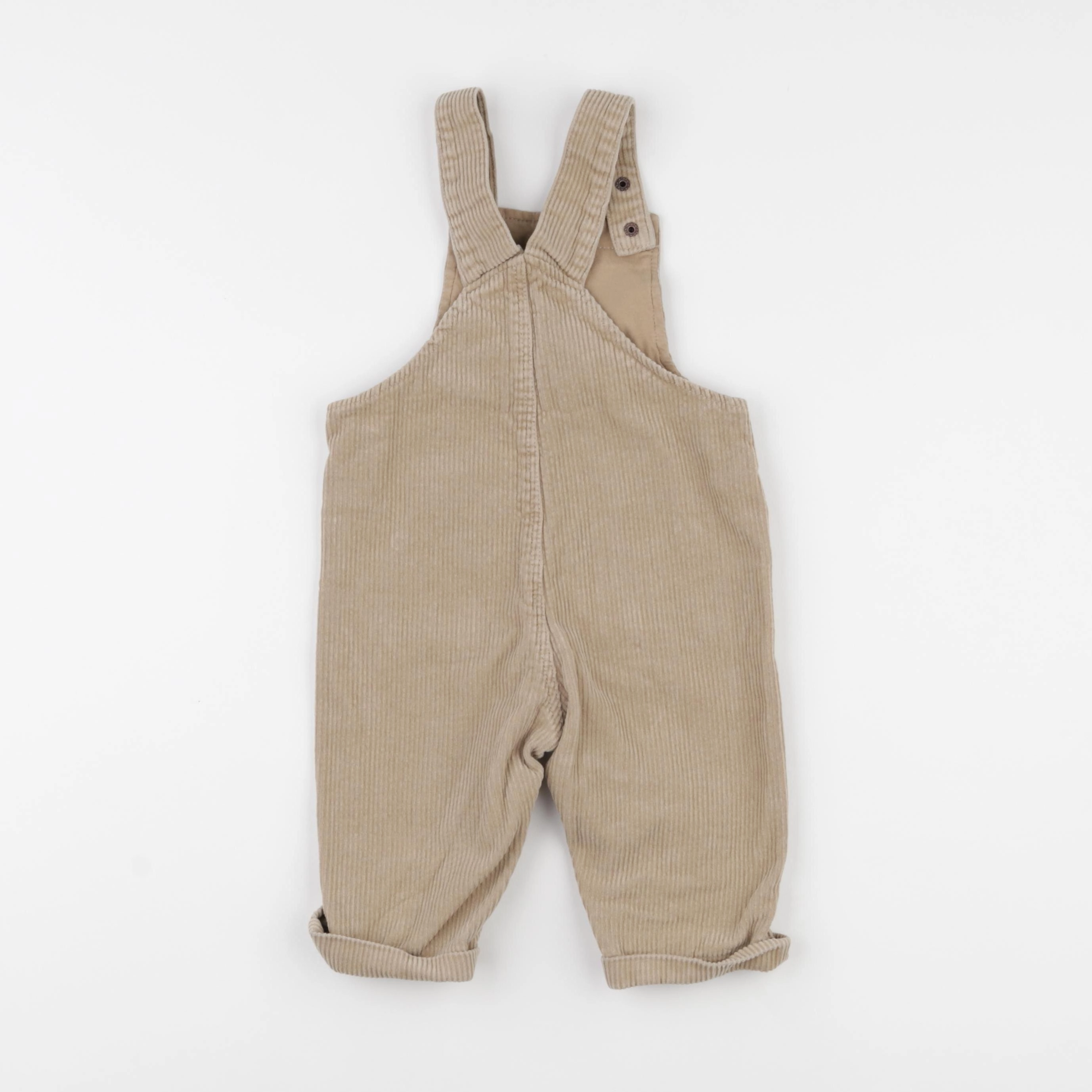 Vertbaudet - salopette beige - 12 mois