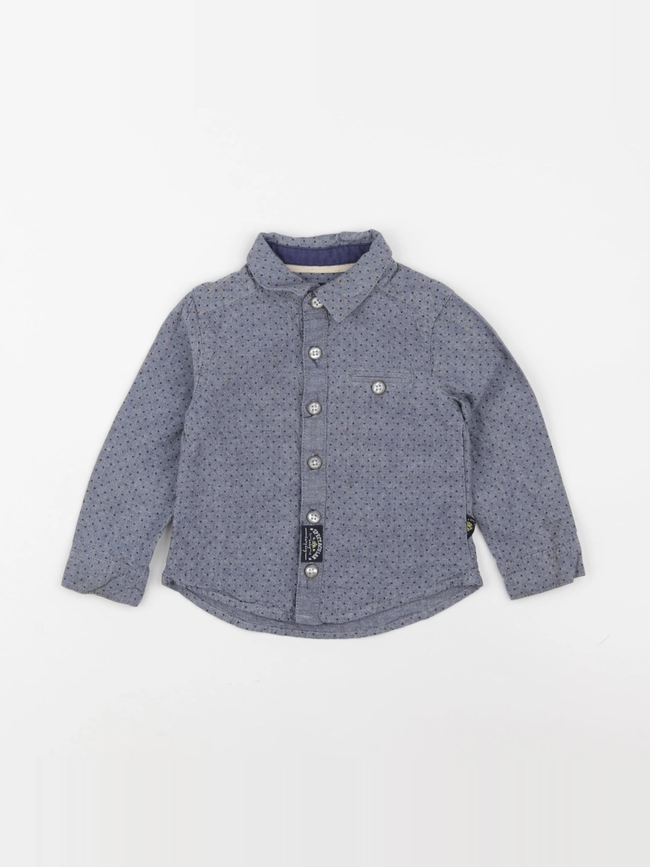 Tape à l'oeil - chemise bleu - 24 mois
