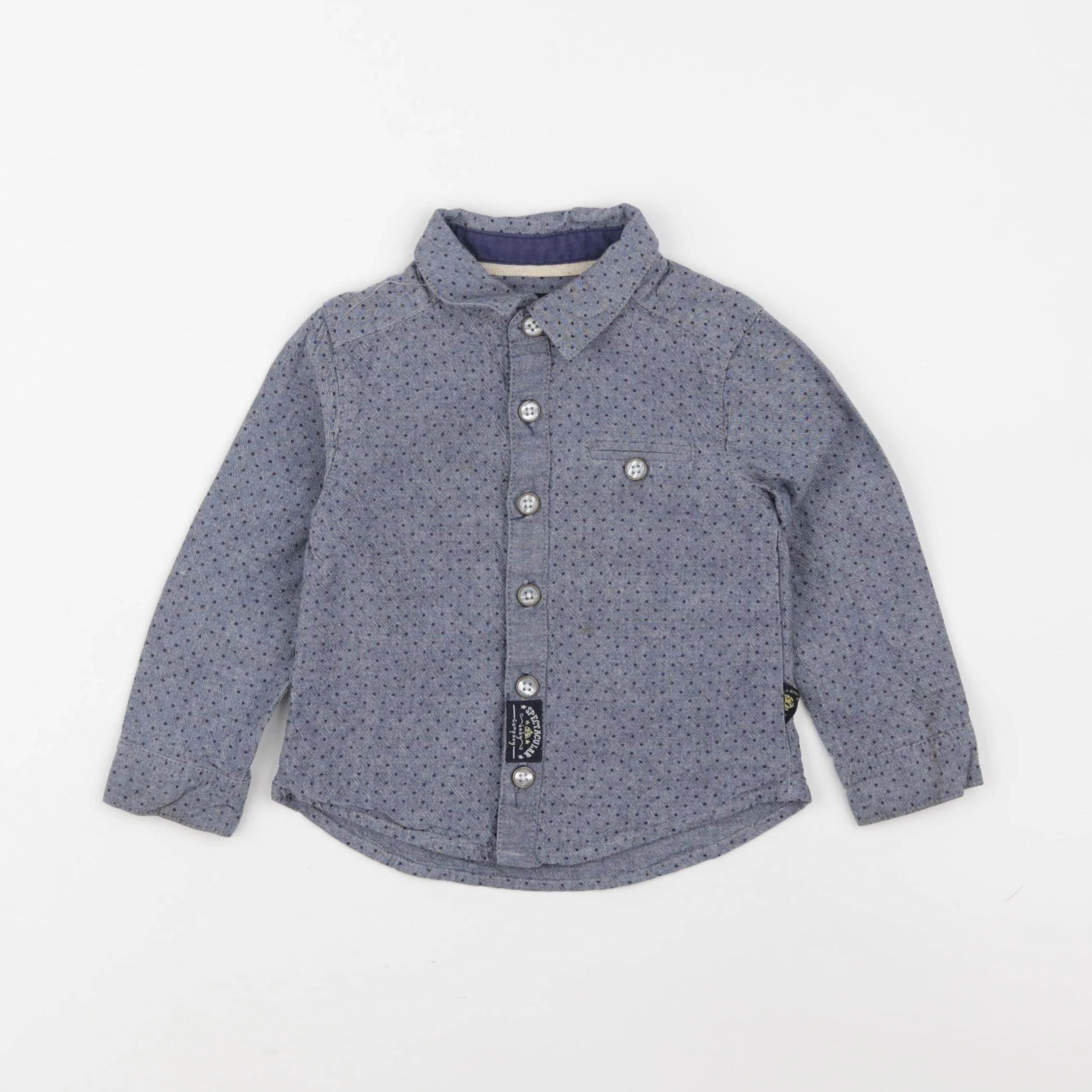Tape à l'oeil - chemise bleu - 24 mois