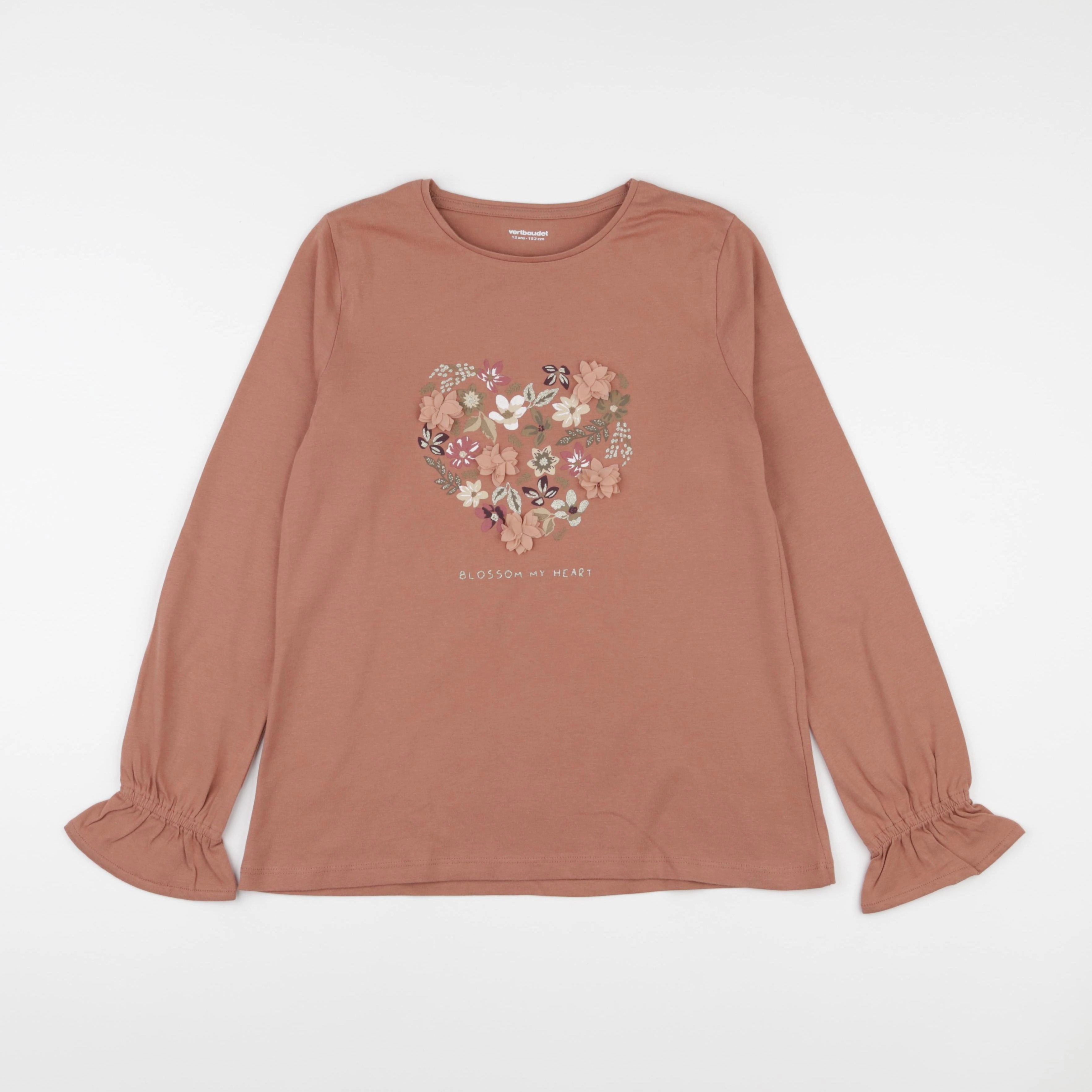 Vertbaudet - tee-shirt rose - 12 ans