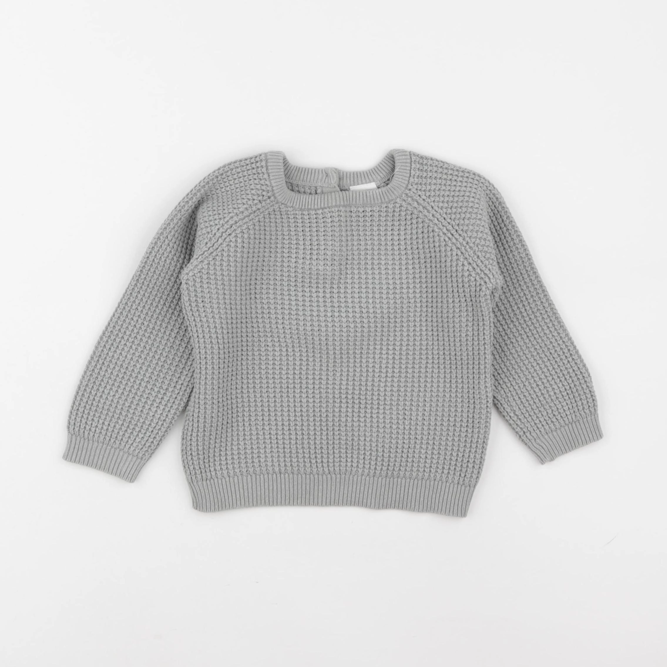 H&M - pull gris - 9/12 mois