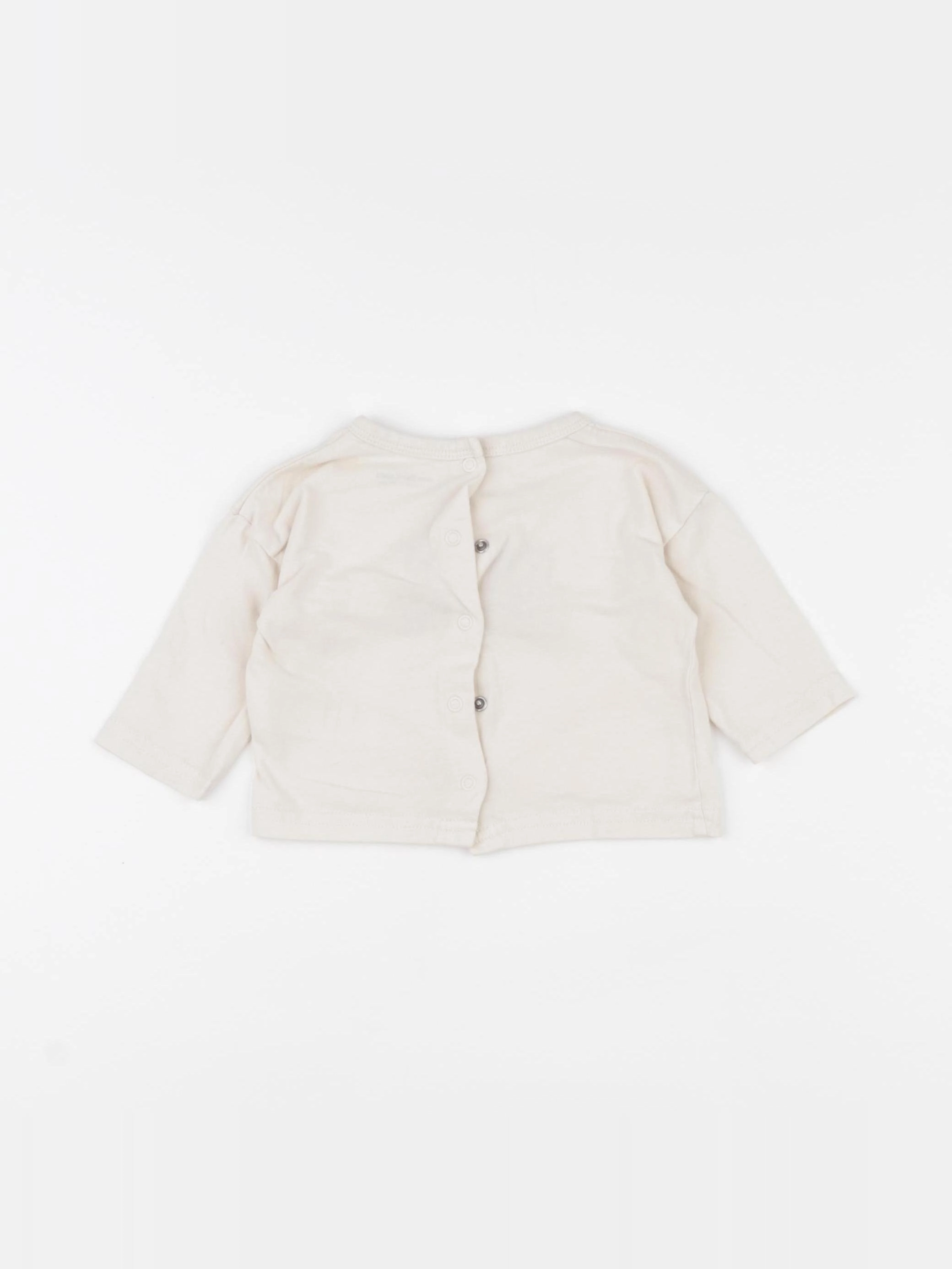 Vertbaudet - tee-shirt beige - 3 mois