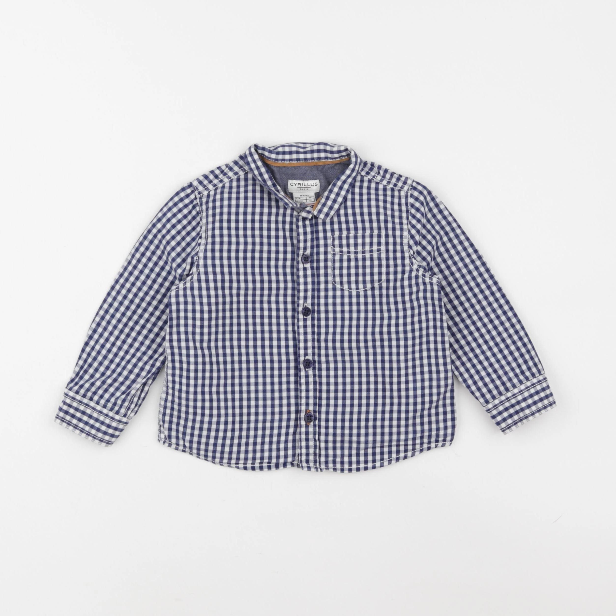 Cyrillus - chemise bleu - 18 mois