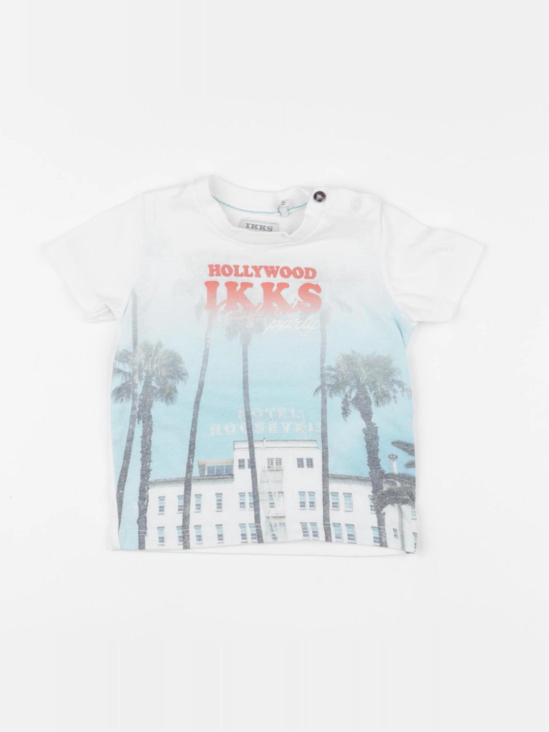IKKS - tee-shirt blanc - 6 mois