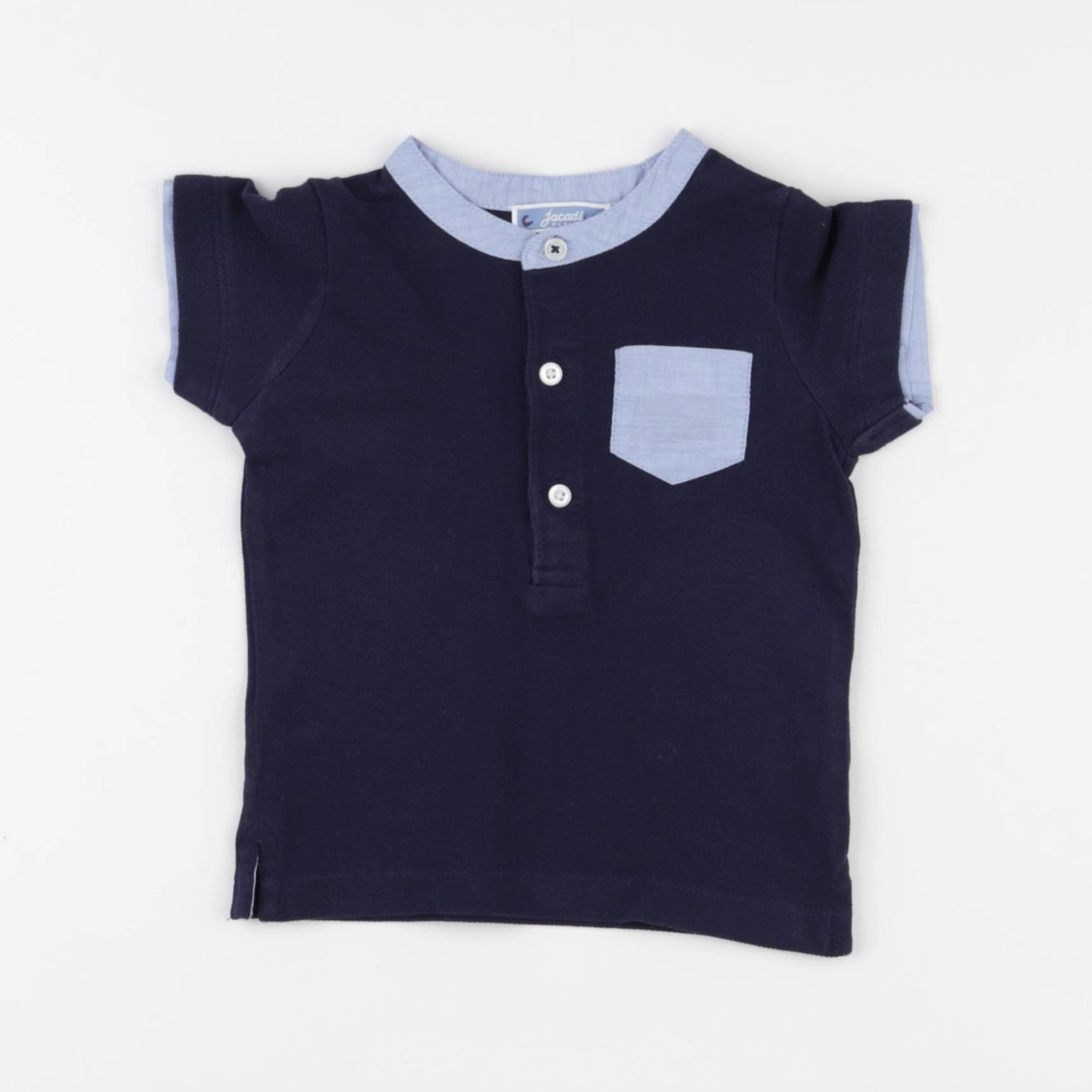 Jacadi - polo bleu - 6 mois