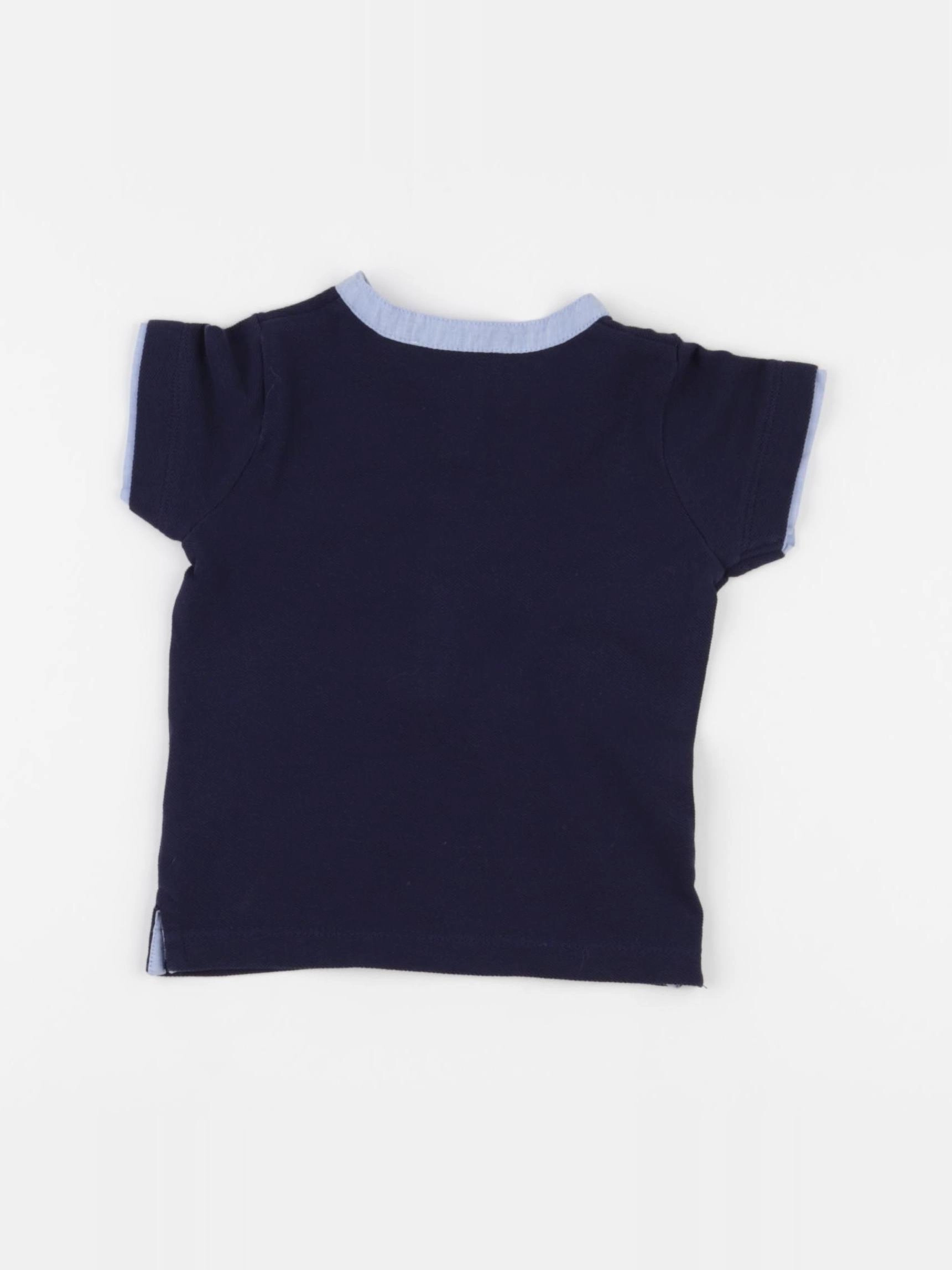 Jacadi - polo bleu - 6 mois