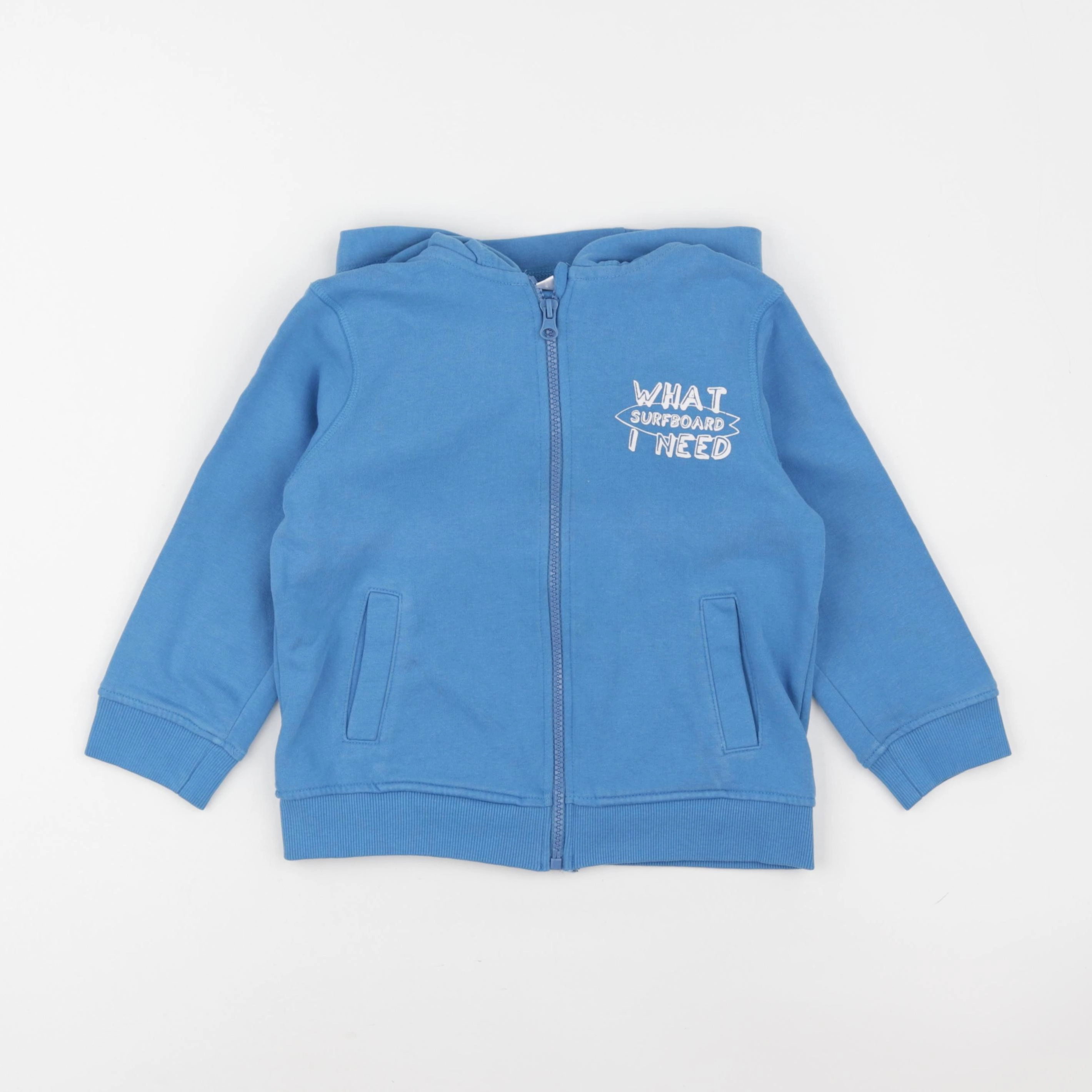 Vertbaudet - sweat bleu - 6 ans