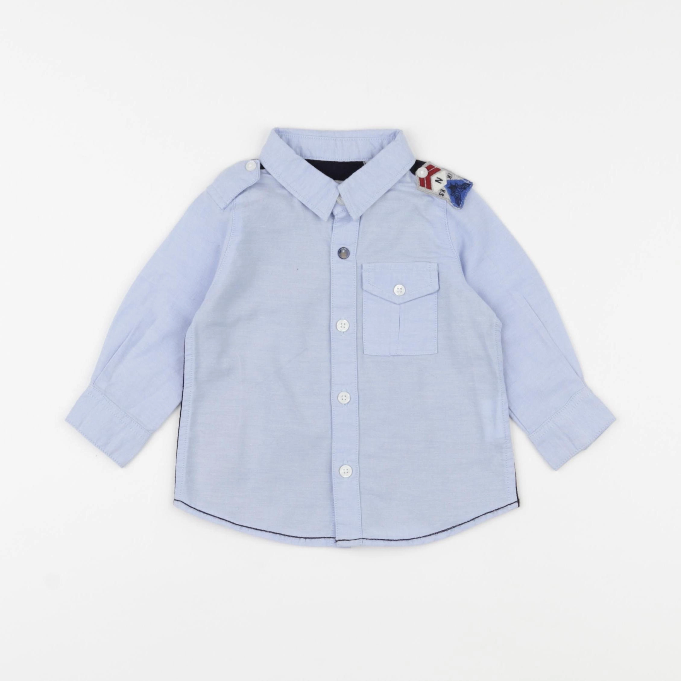IKKS - chemise bleu - 6 mois