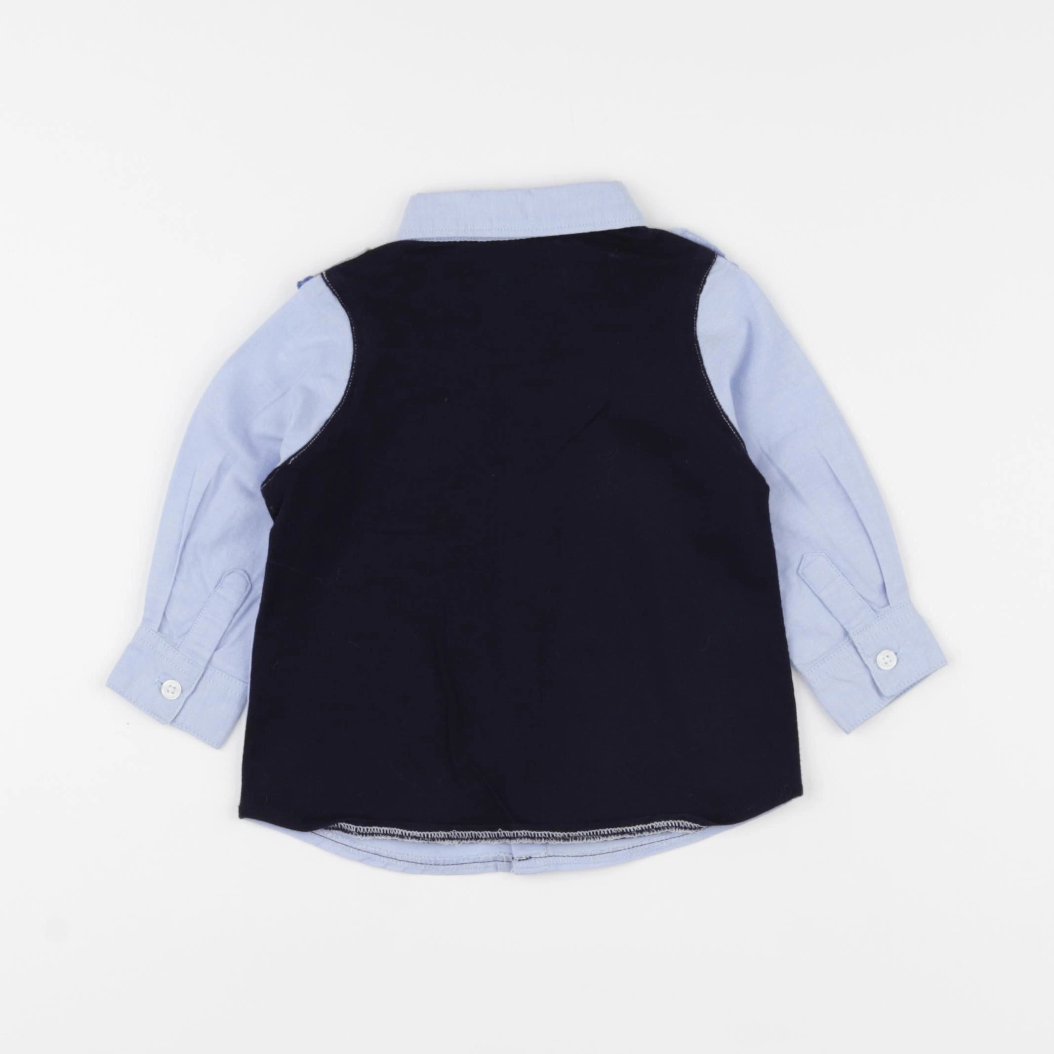 IKKS - chemise bleu - 6 mois