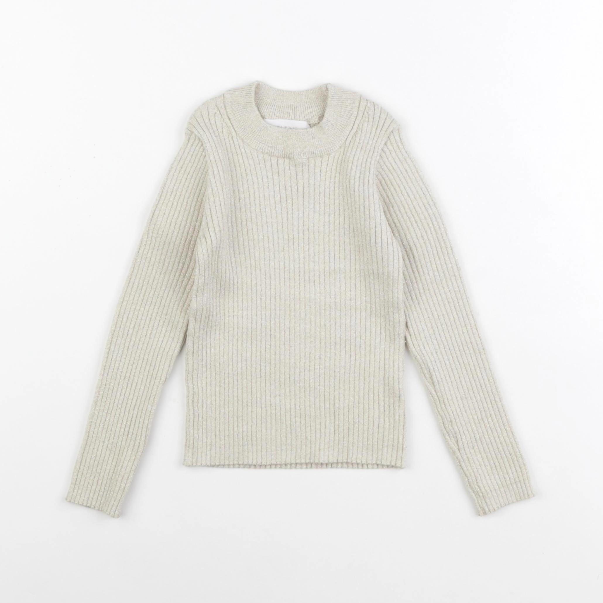 Zara - pull beige, or - 6/7 ans