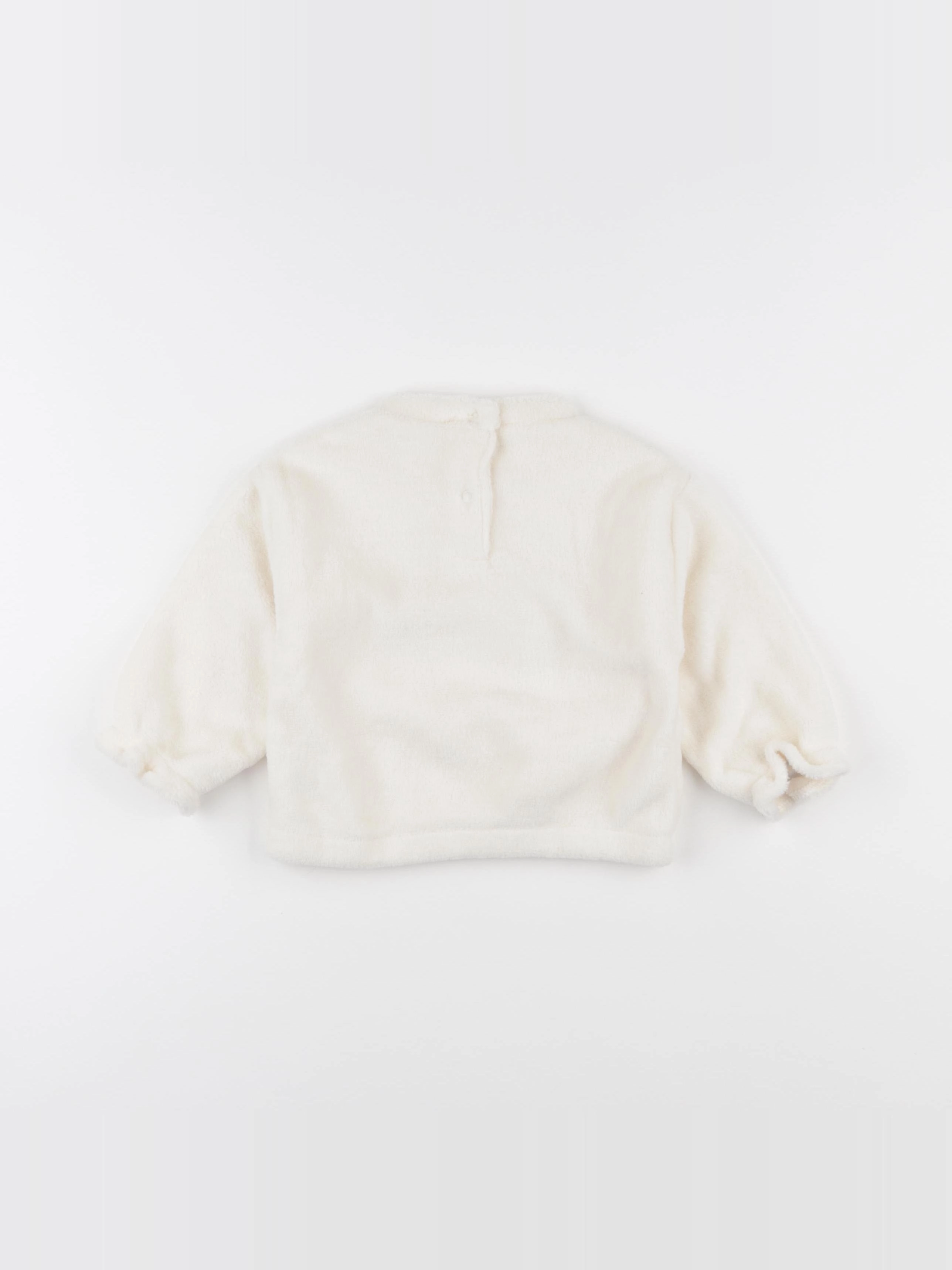 Vertbaudet - pull blanc - 18 mois