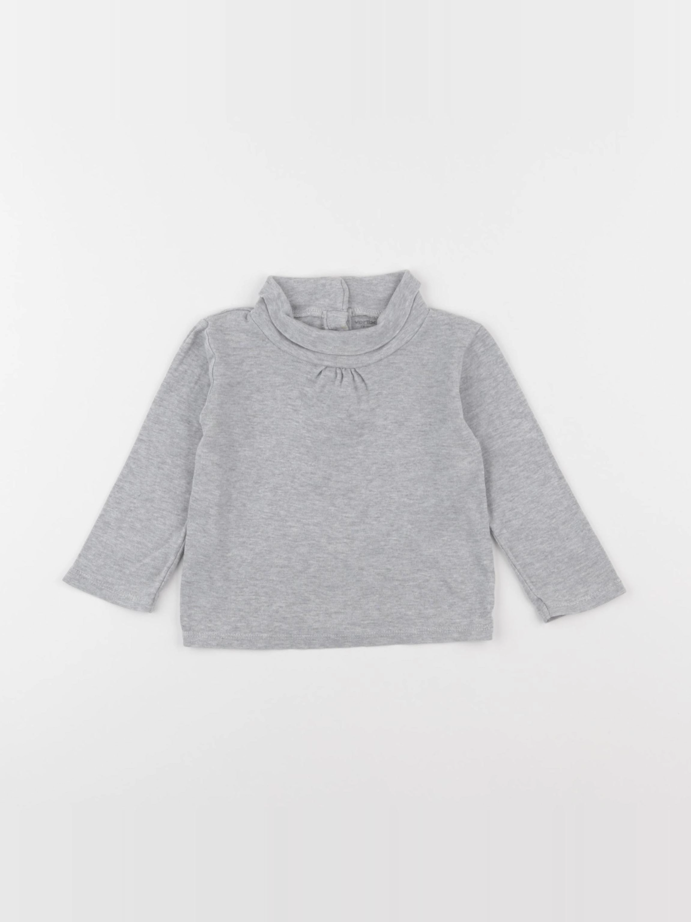 Vertbaudet - sous-pull gris - 18 mois