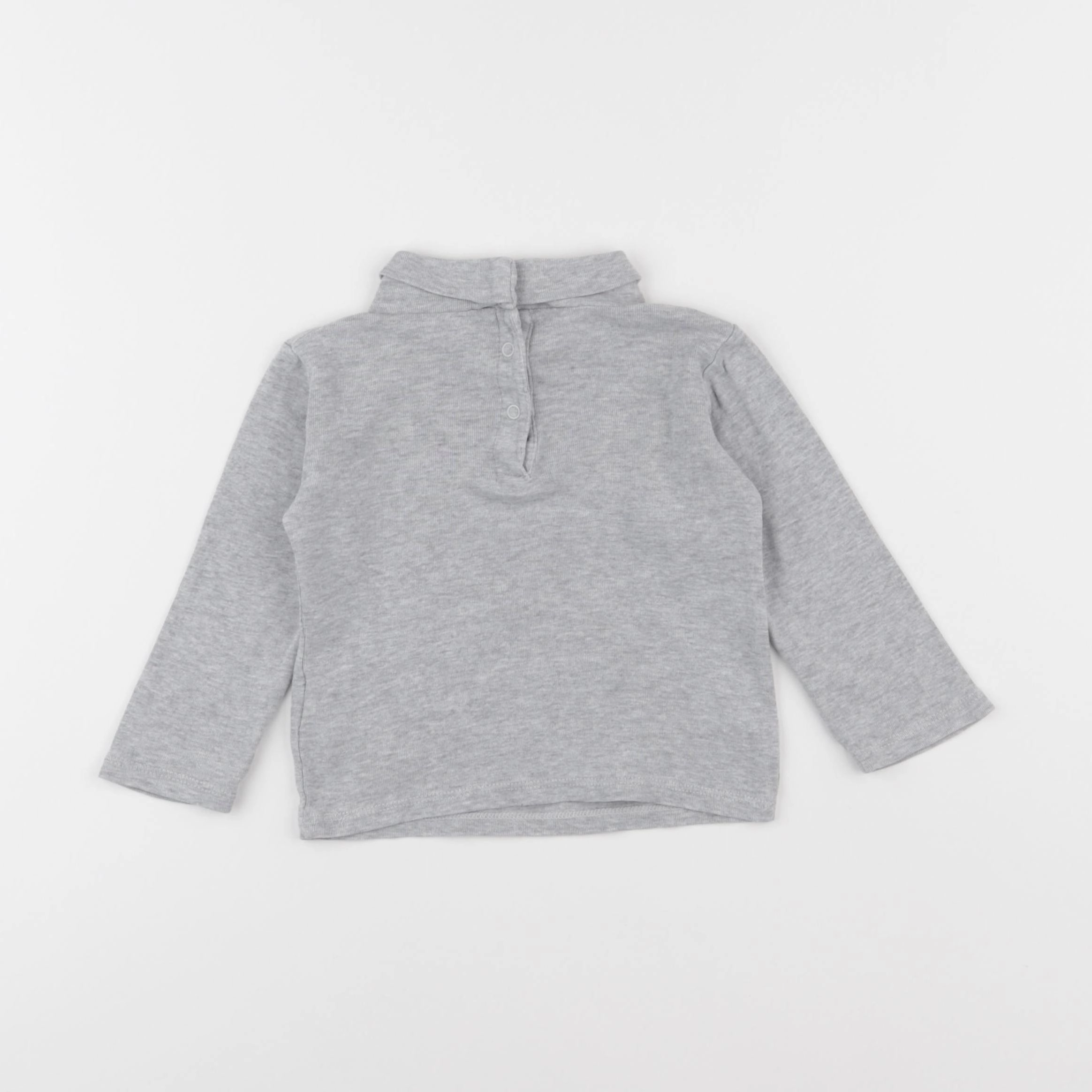 Vertbaudet - sous-pull gris - 18 mois