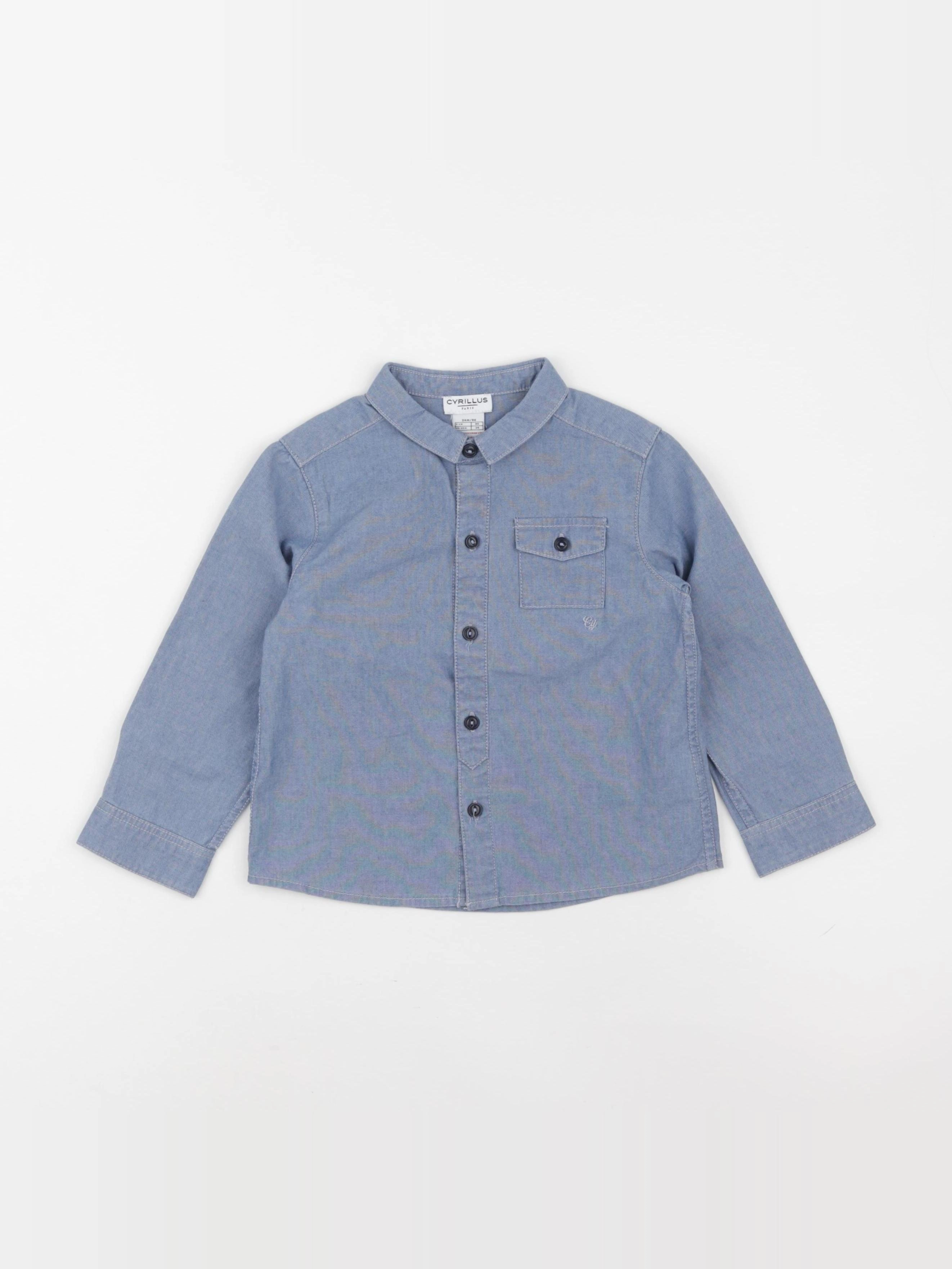 Cyrillus - chemise bleu - 24 mois