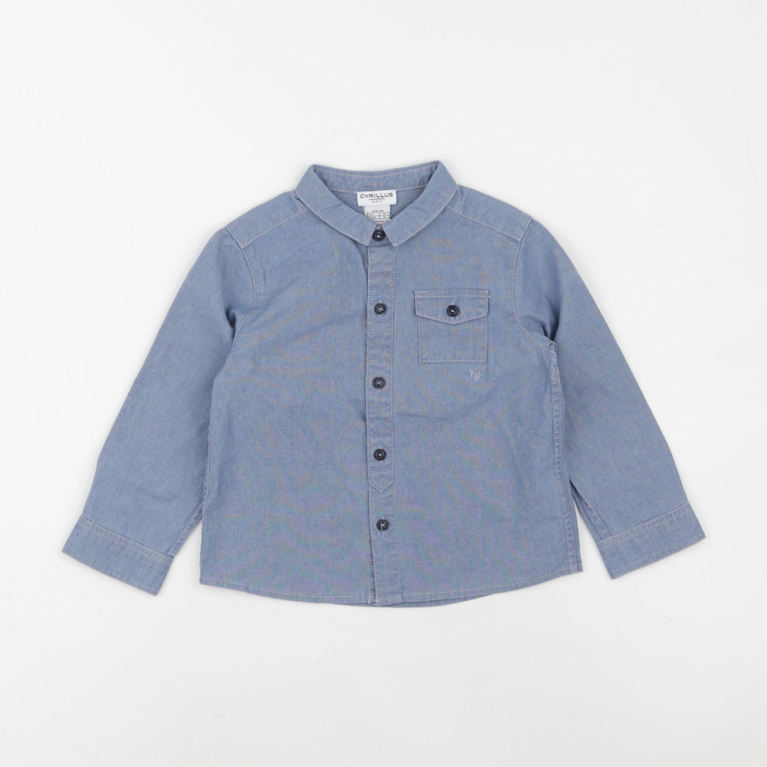Cyrillus - chemise bleu - 24 mois