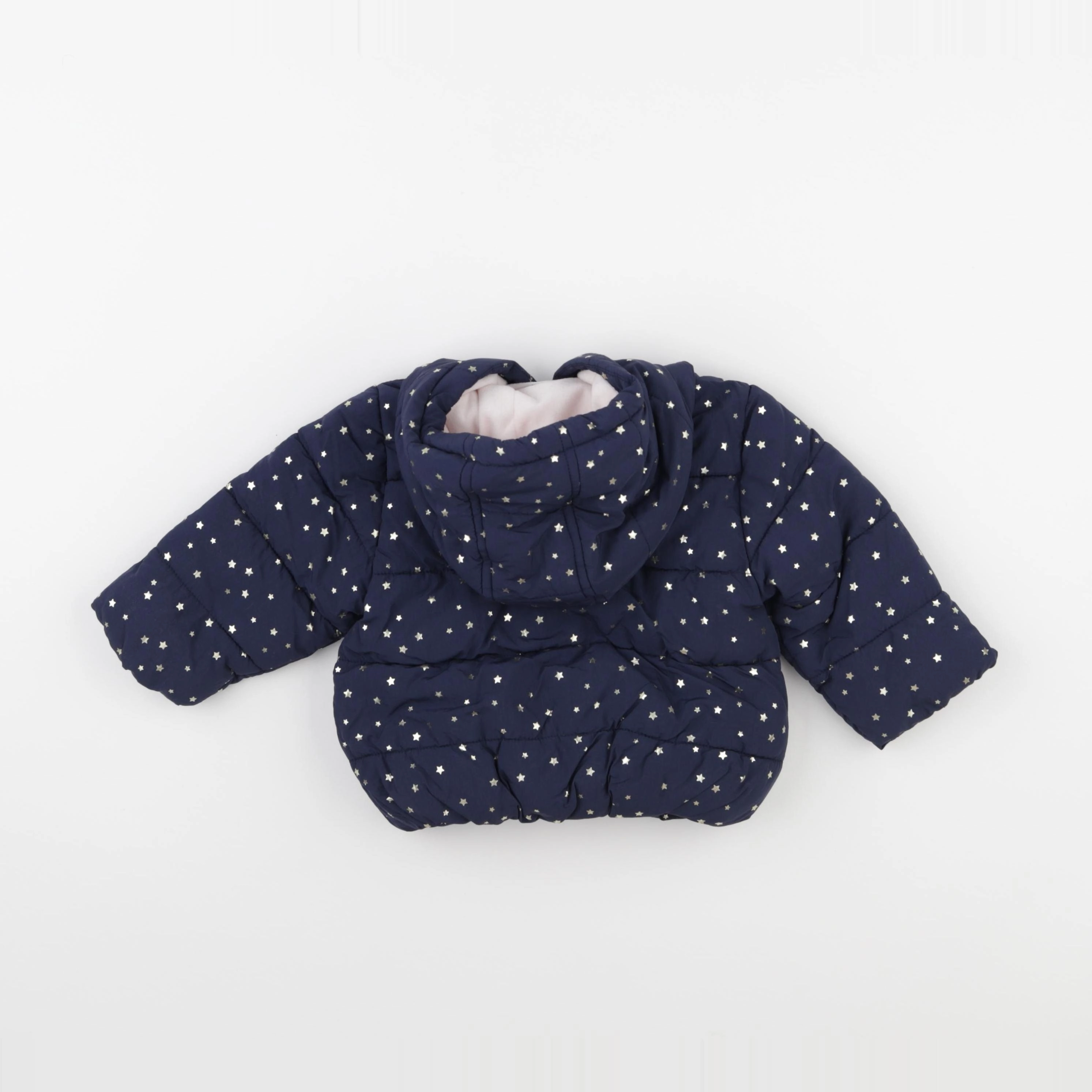 Vertbaudet - doudoune bleu - 9 mois