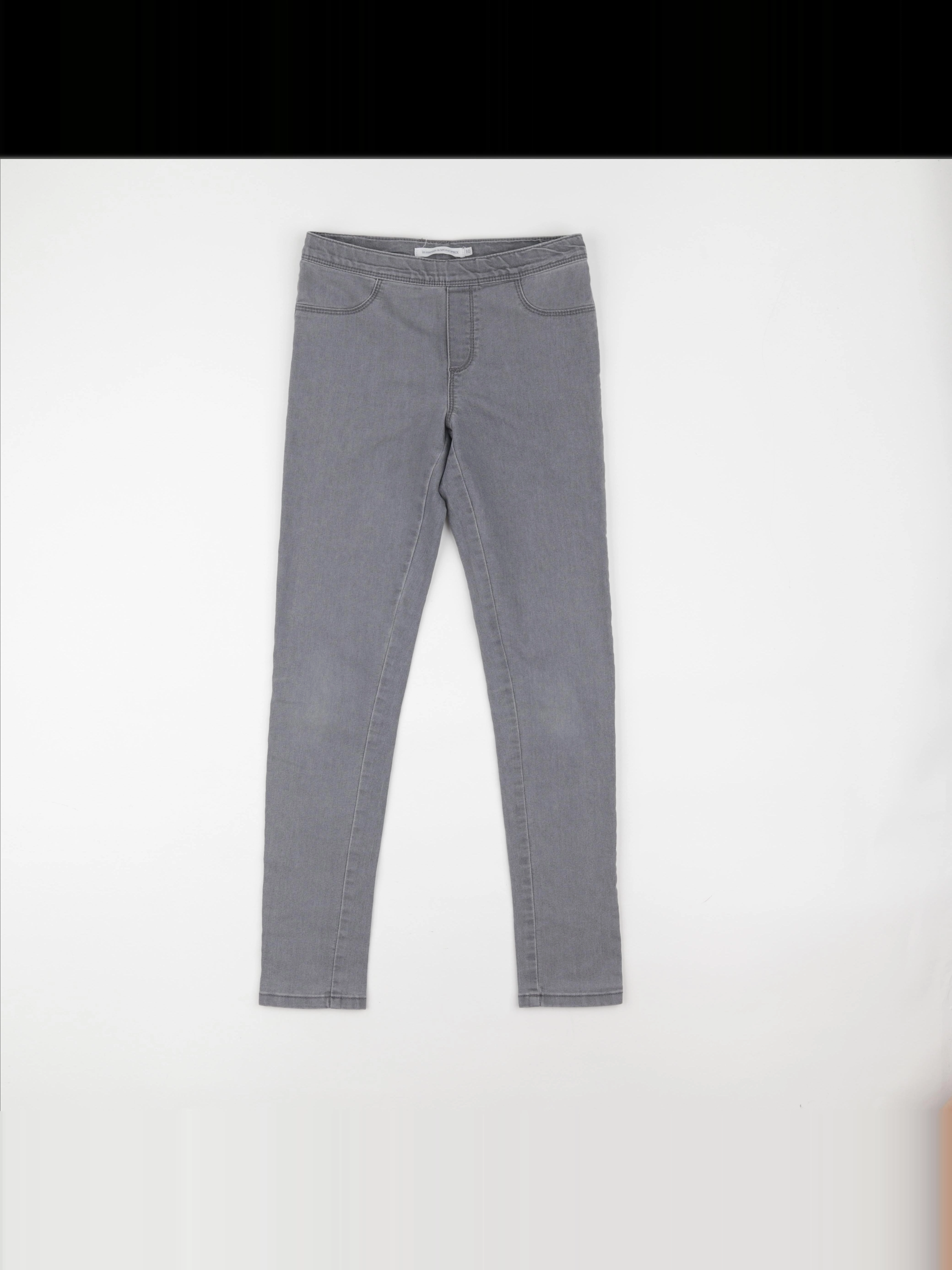 Monoprix - jegging gris - 10 ans